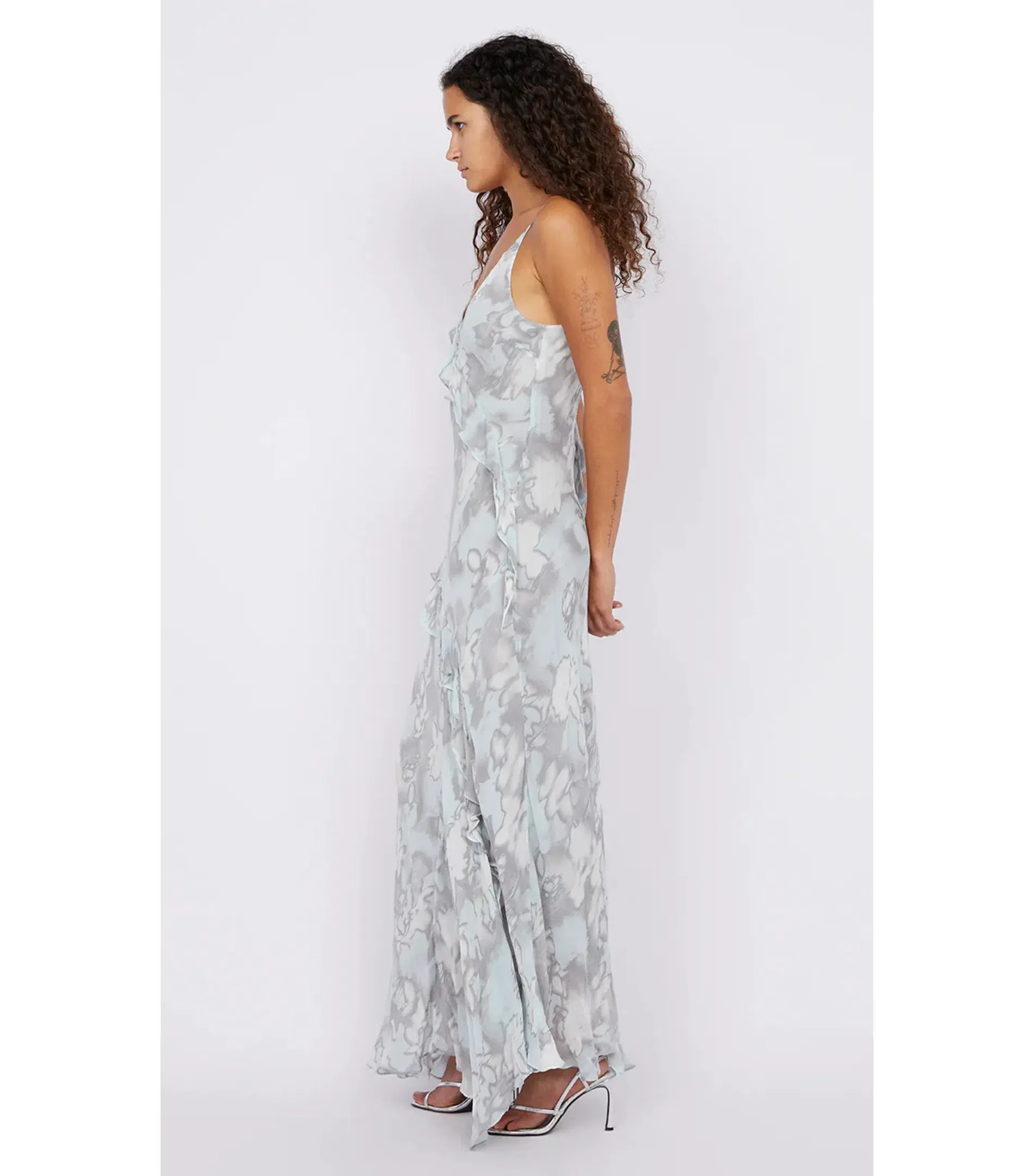 Bec & Bridge Zabelle Frill Maxi Dress in Moonshadow Size AU 6 - Image 2