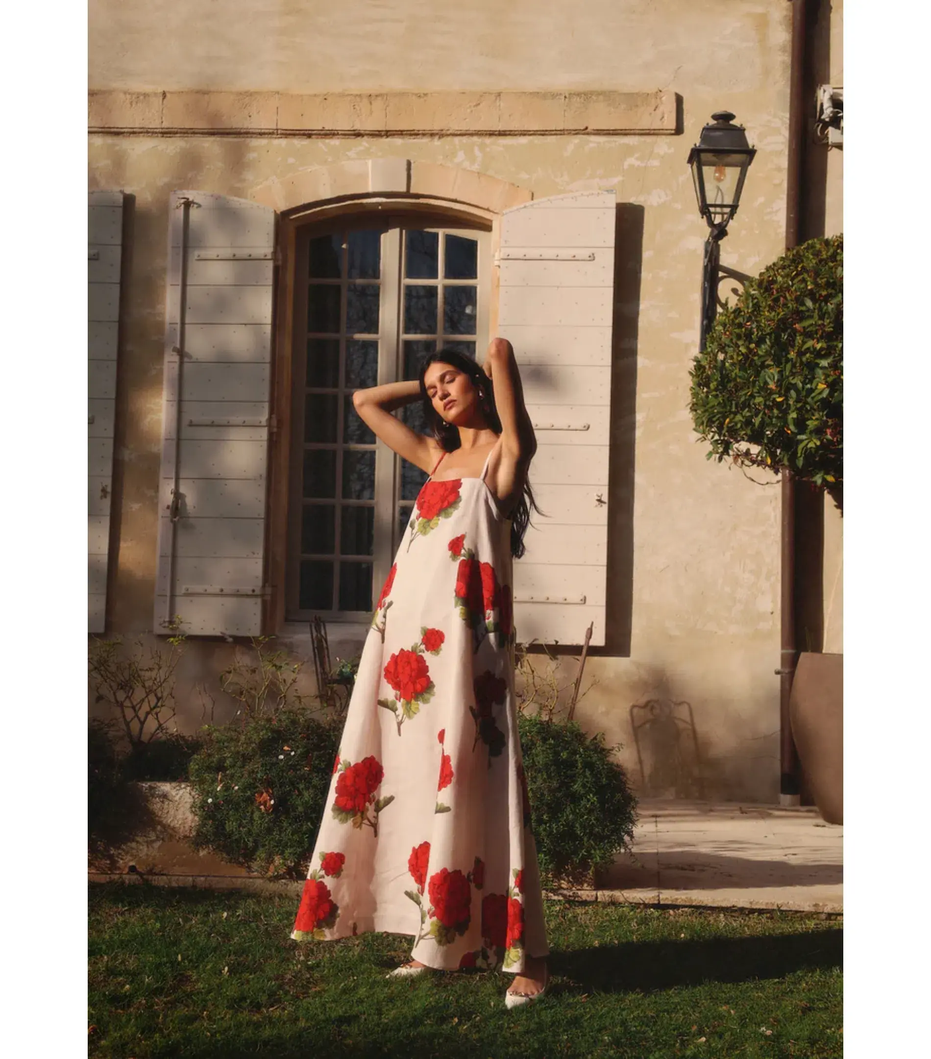 Morton Mac Camilla Dress in Crimson Ivy Size AU 10  - Image 4