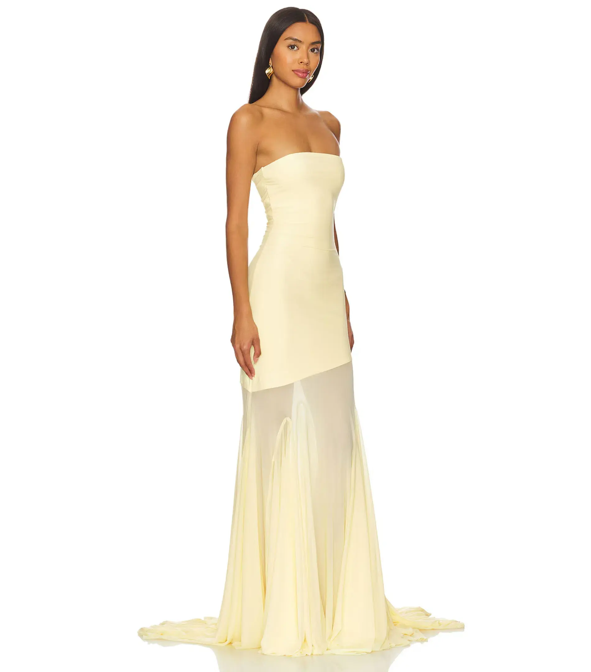 Deme by Gabriella Dahlia Gown in Butter Yellow Size AU 8  - Image 2