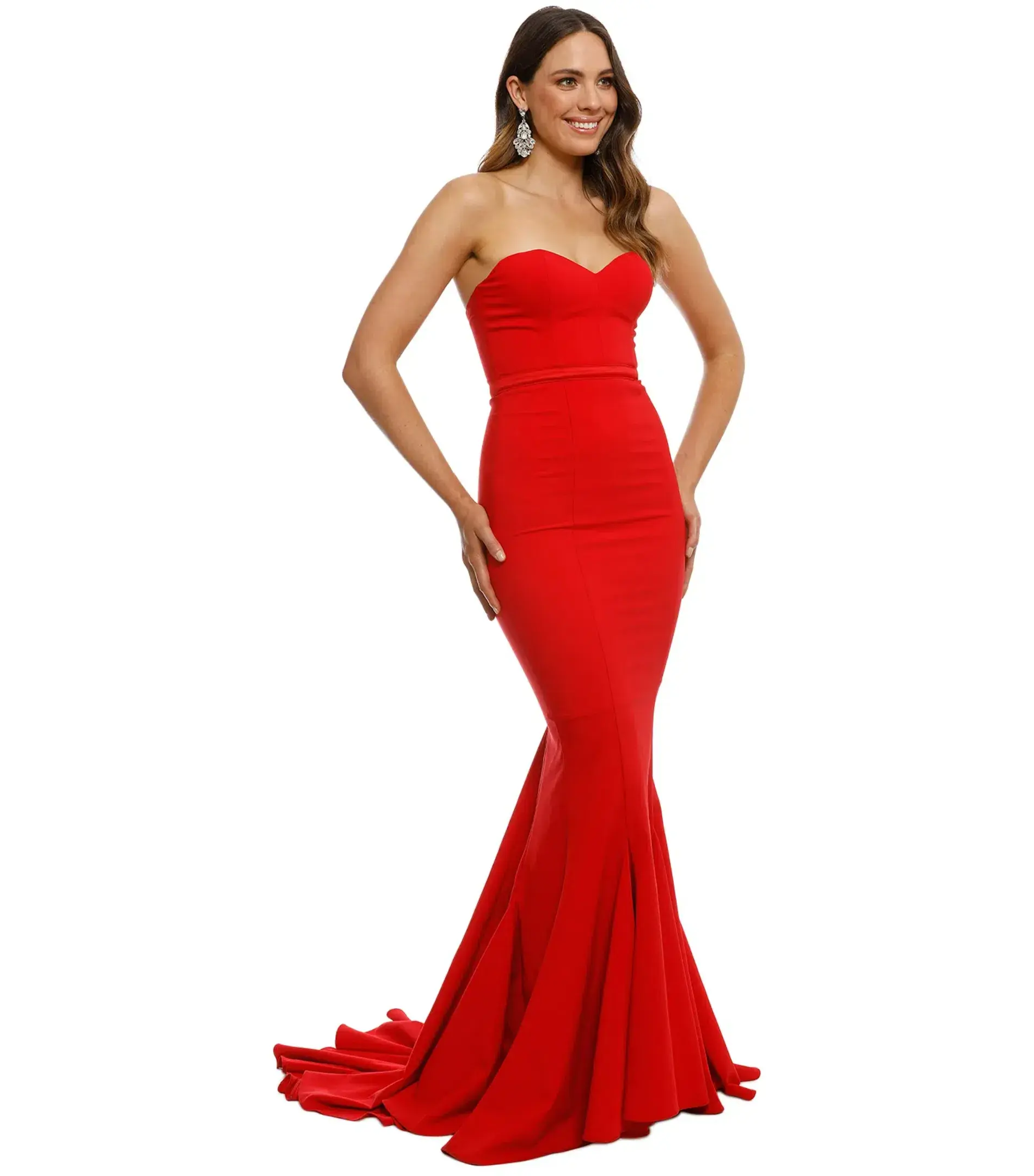 Elle Zeitoune Adrianna Gown Red Size AU 6 - Image 2