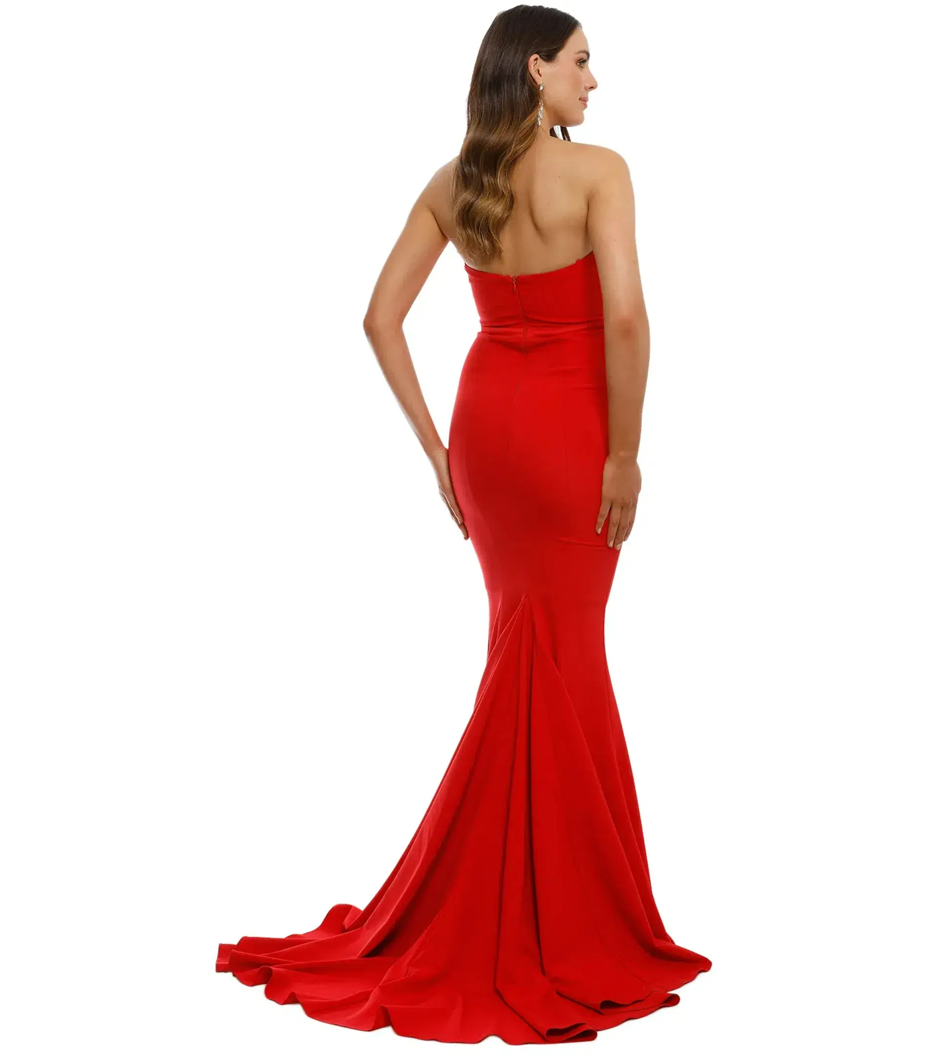 Elle Zeitoune Adrianna Gown Red Size AU 6 - Image 3