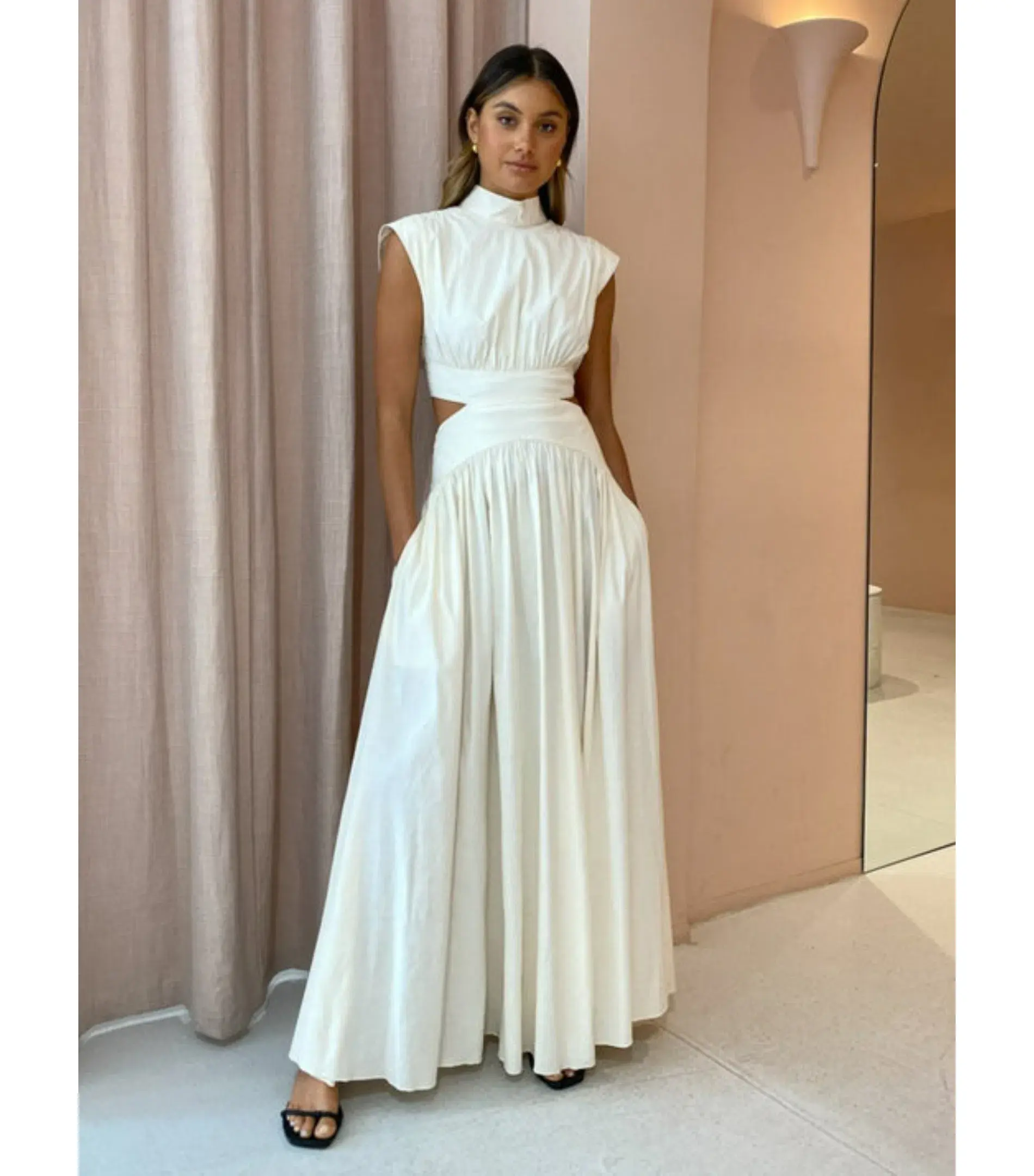 Camilla and Marc Oriella Dress in Cream Size AU 6 - Image 1