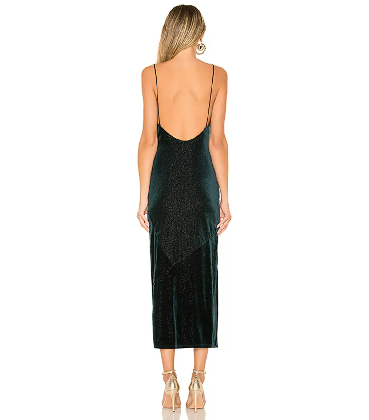 Lovers + Friends Rebel Slip Dark Green Size AU 6 - Image 3
