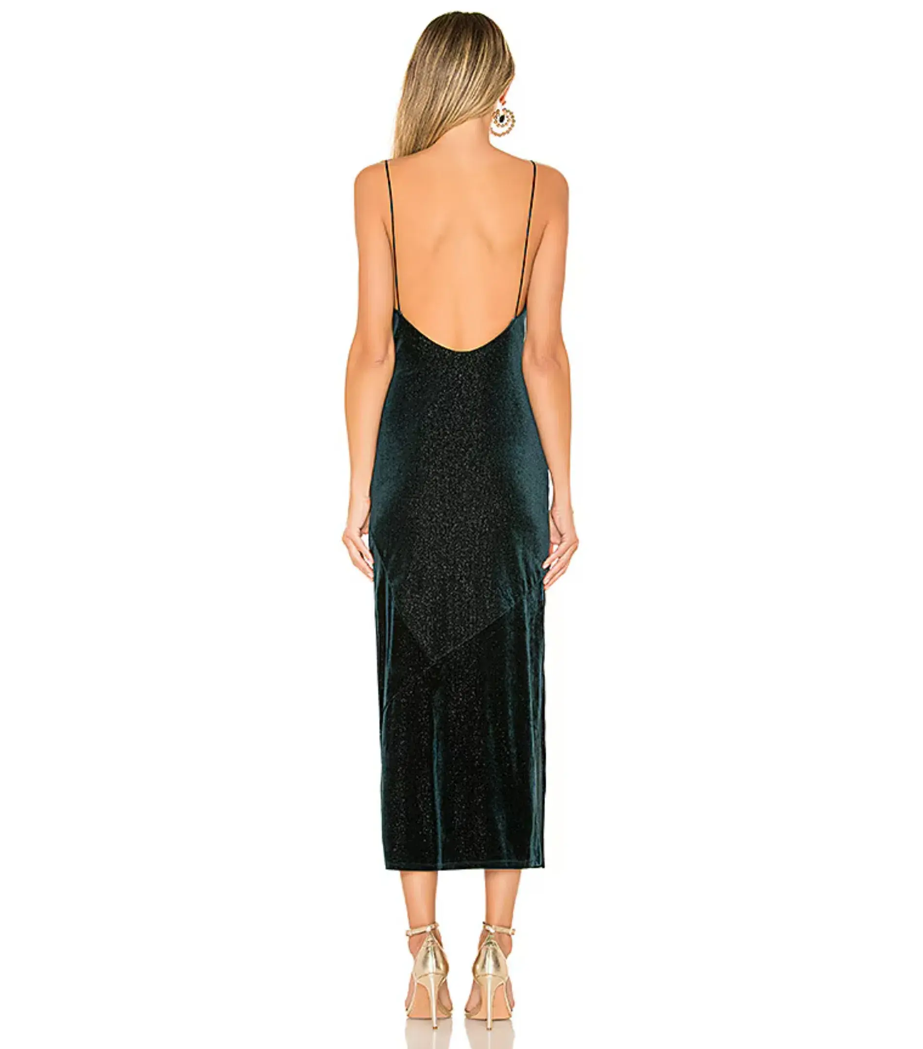 Lovers + Friends Rebel Slip Dark Green Size AU 6 - Image 3