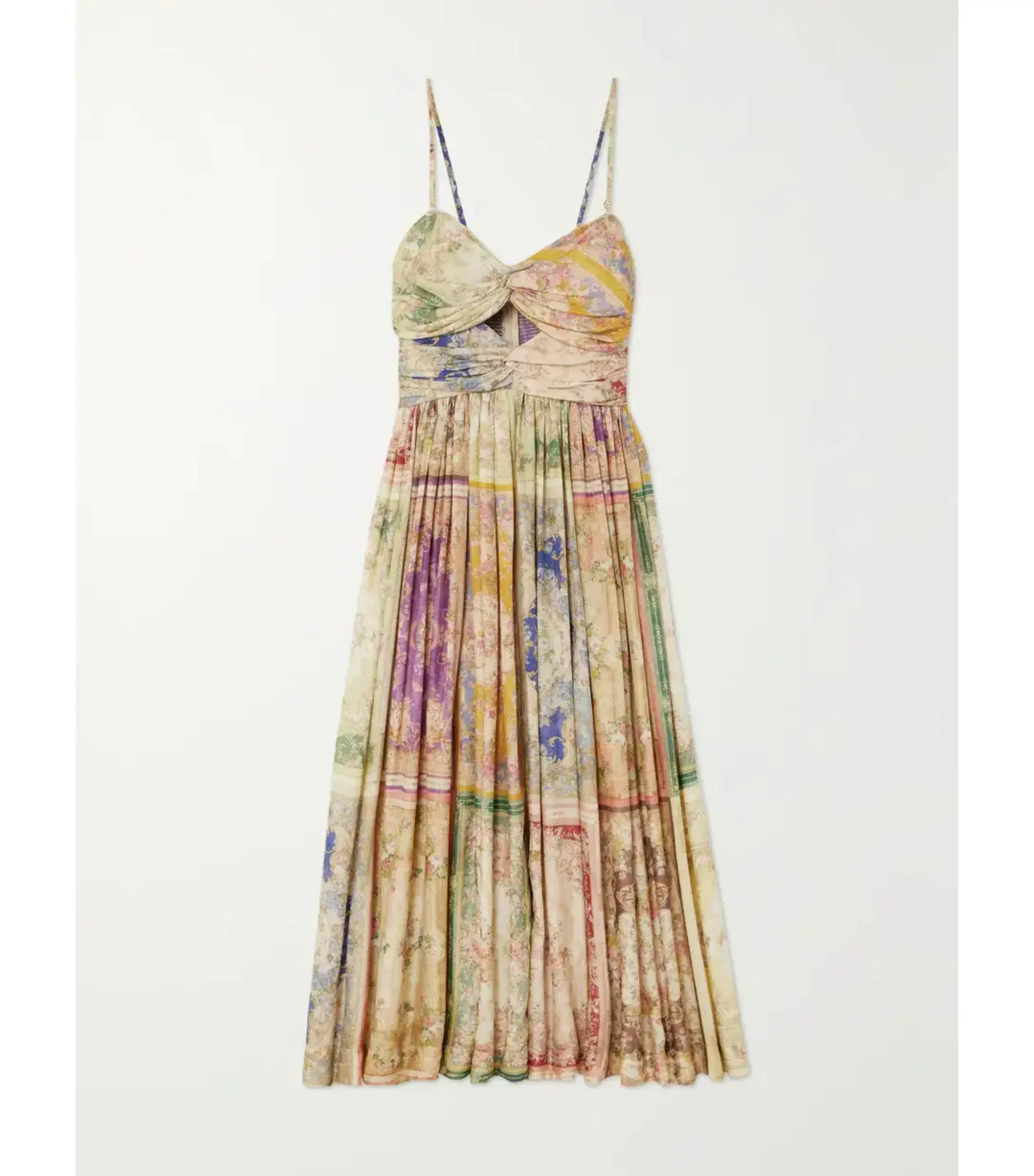 Zimmermann August Twist Midi Dress in Paisley Print Size AU 6 - Image 3
