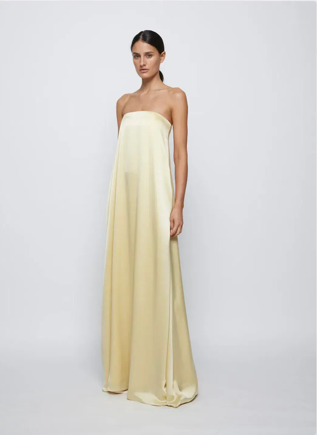 Anna Quan Delfina Dress in Champagne Size AU 8 for rent on The Volte - main image