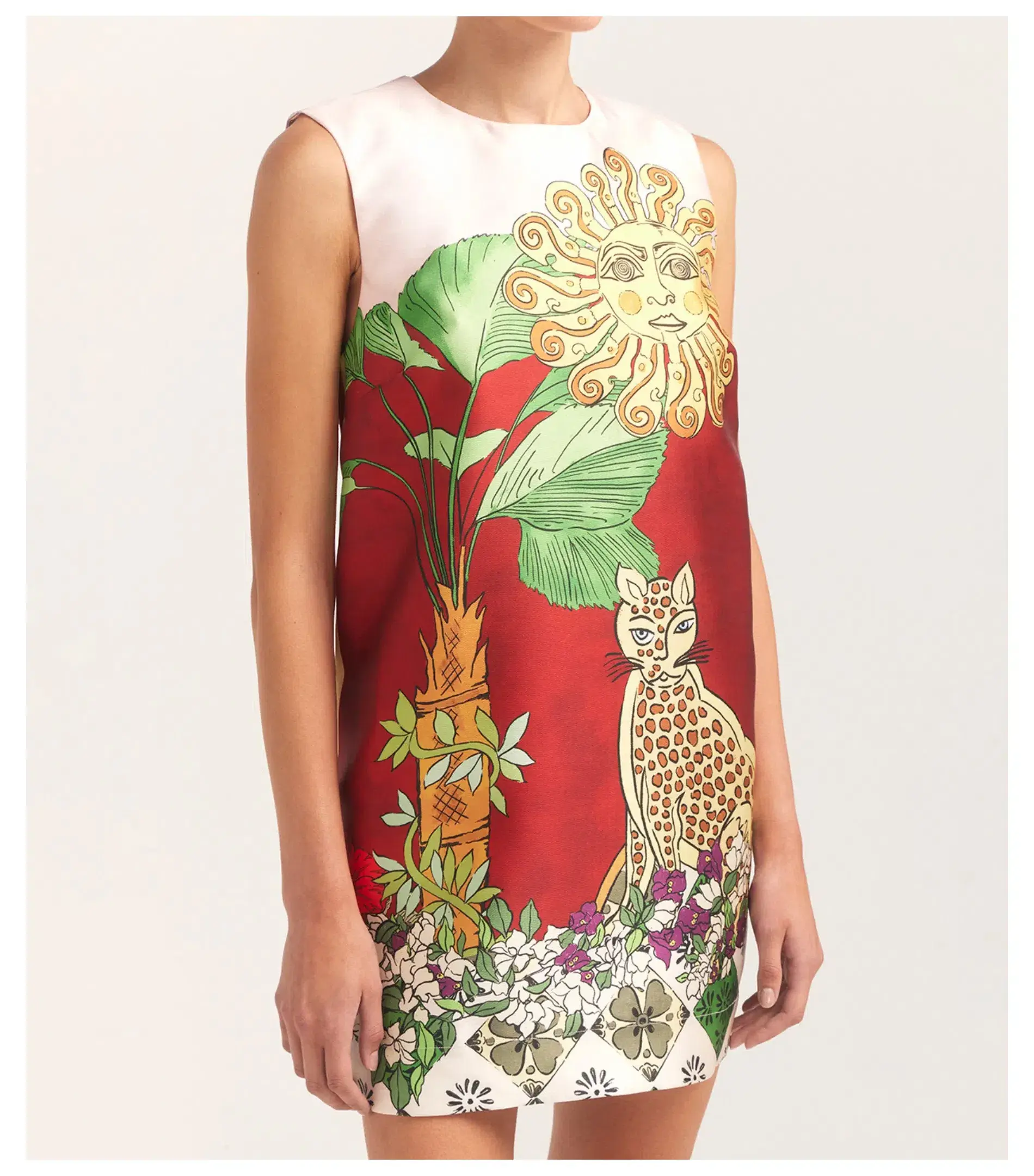 Alemais Tiger Mini Dress Multi Size AU 6 - Image 3