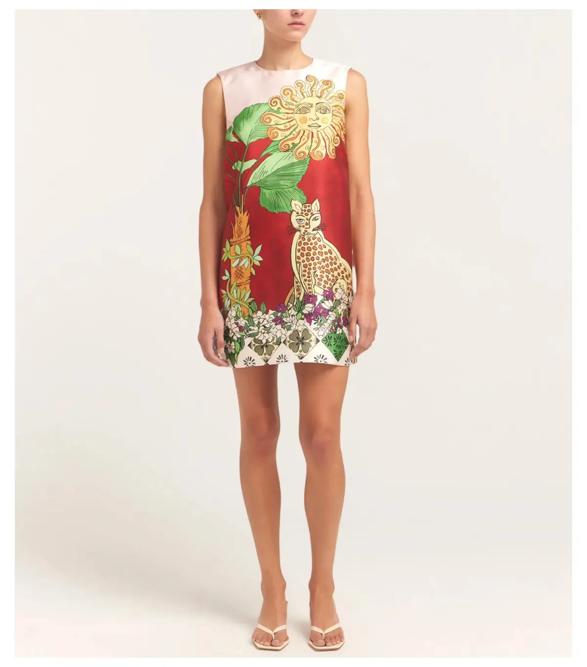 Alemais Tiger Mini Dress Multi Size AU 6 - Image 1