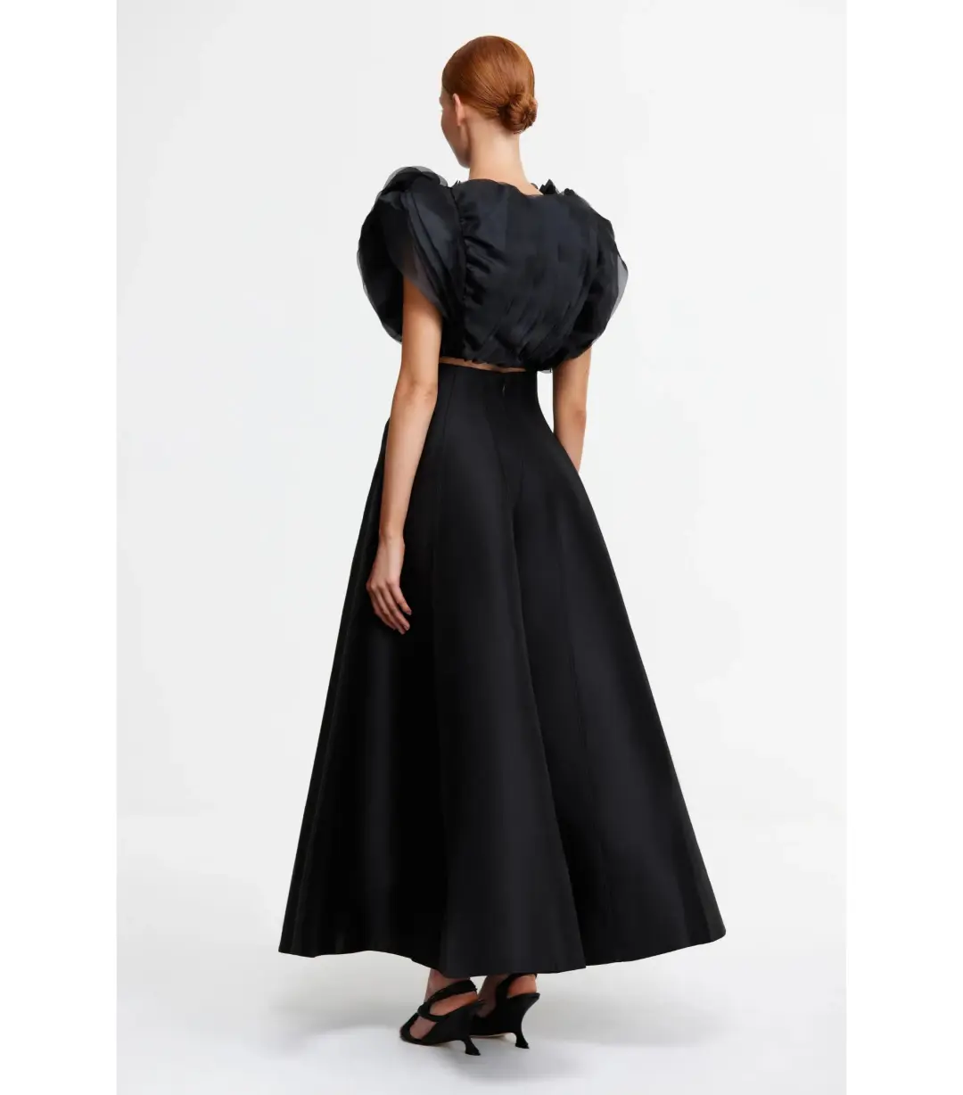 Acler Warburton Top and Skirt Set Black Size AU 12 for rent on The Volte - main image