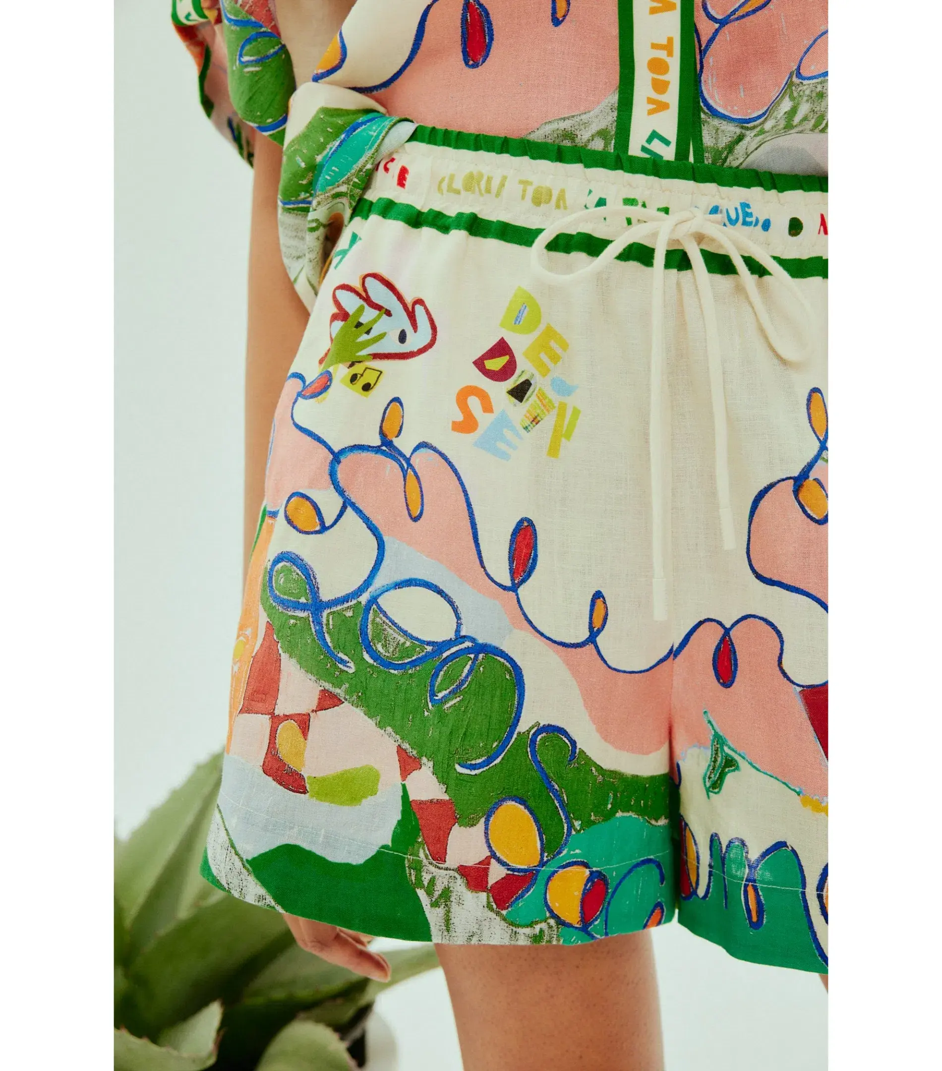 Alemais Nadia Shirt and Short Set Print Size AU 6 - Image 3