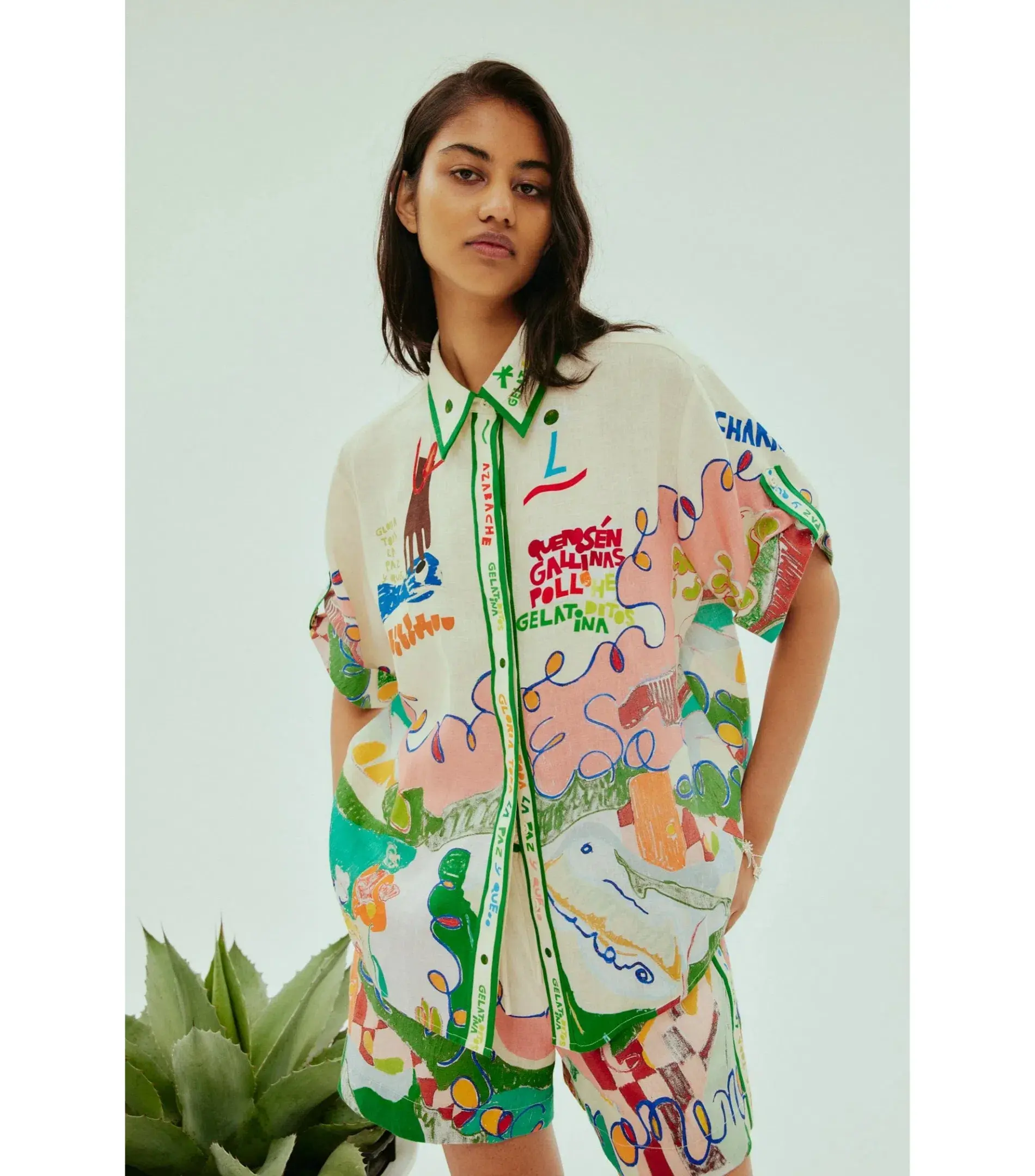 Alemais Nadia Shirt and Short Set Print Size AU 6 - Image 2
