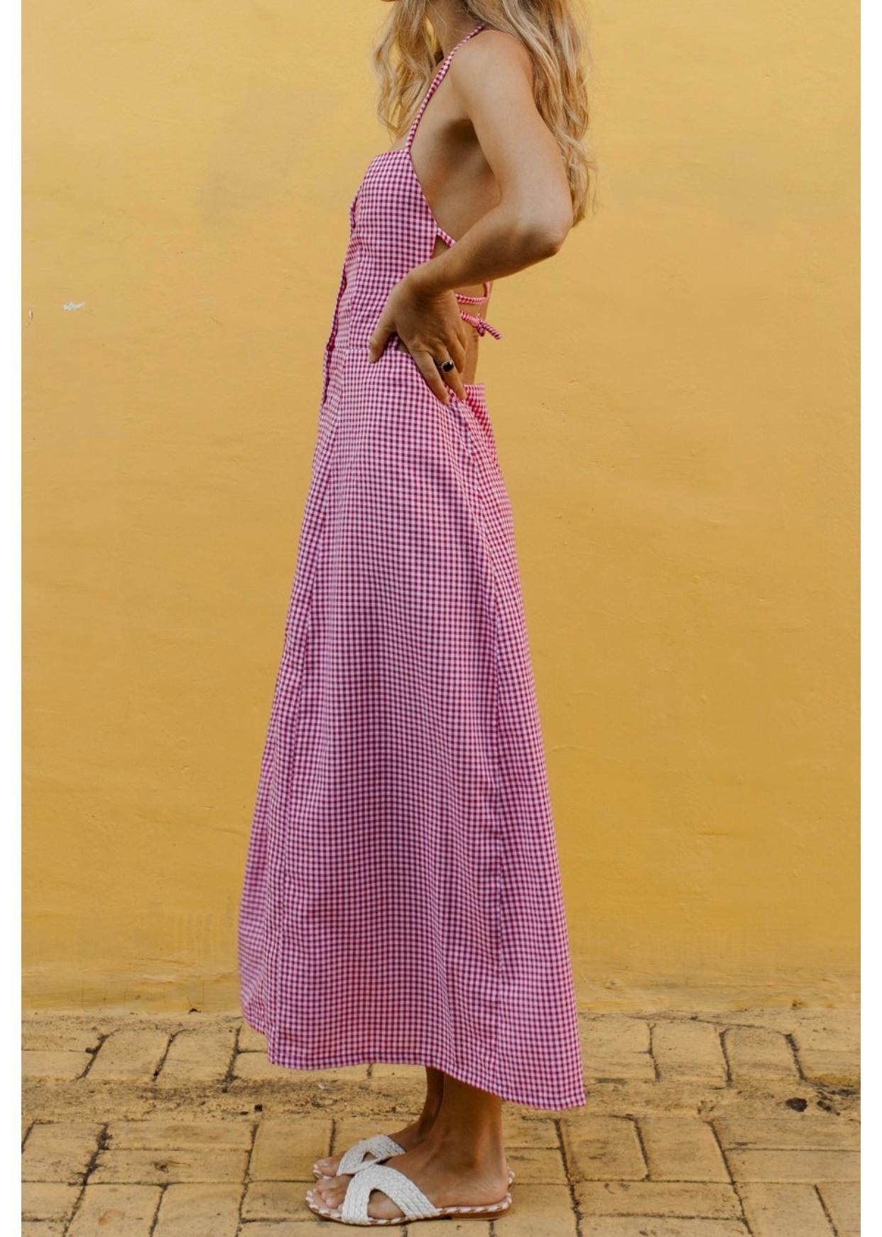 Posse the Label Marlowe Dress Red Gingham XS / AU 6 - Image 2