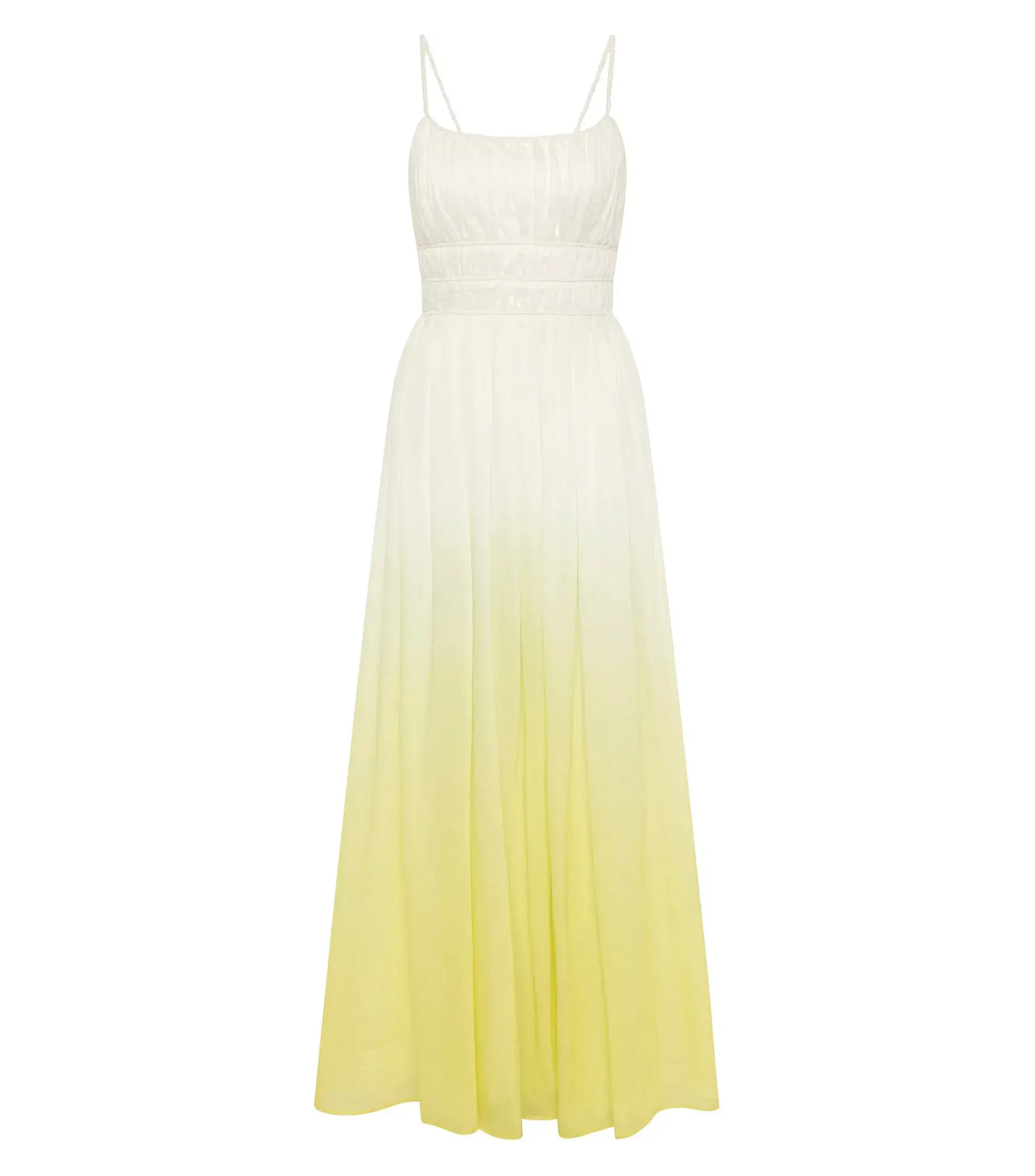 Aje Acapella Ruched Midi Dress Sunrise Ombre Size AU 12  - Image 7