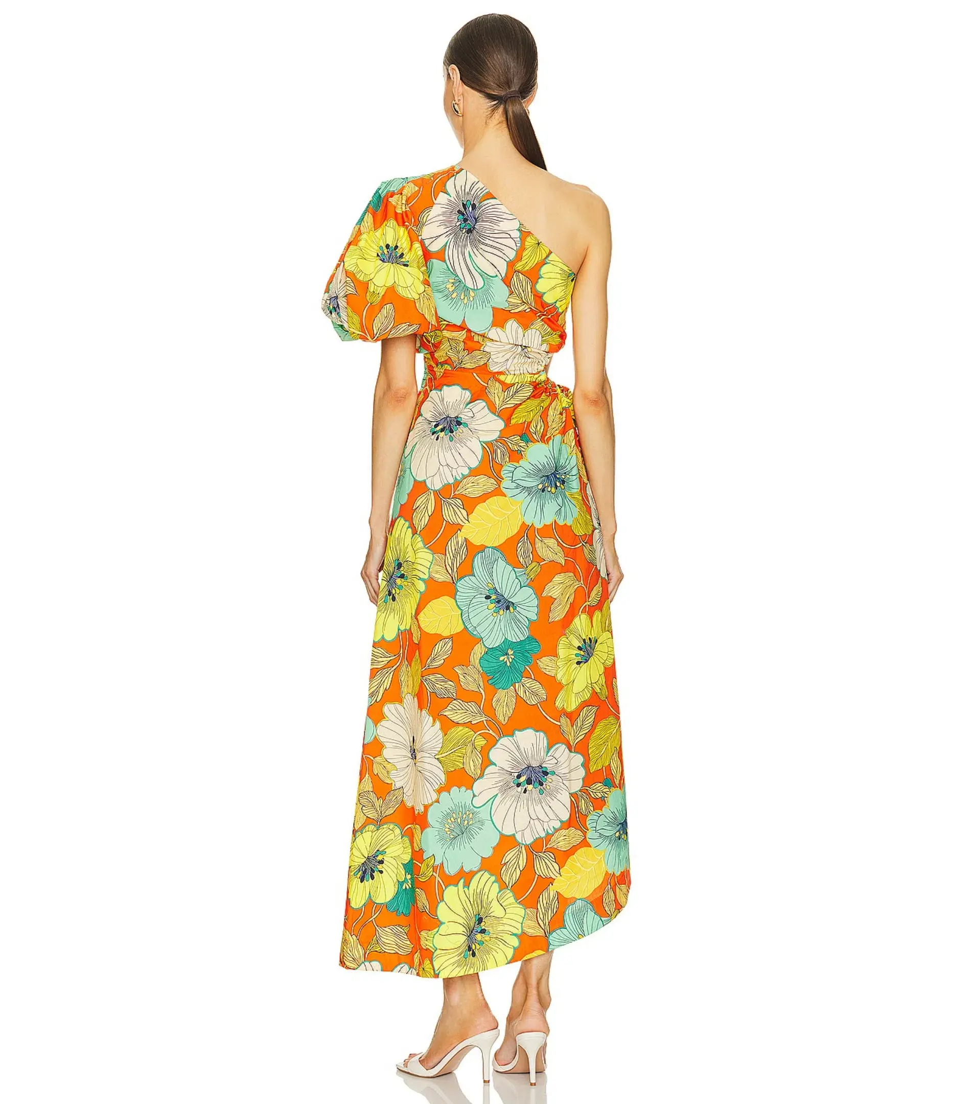 Alemais Piato Midi Dress in Marigold Size AU 8 - Image 3