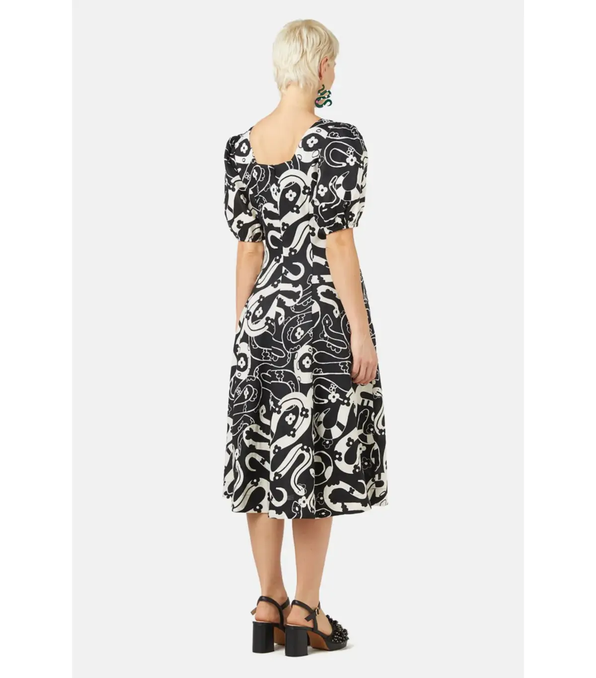 Gorman Floral Snake Party Dress Print Size AU 14 - Image 3