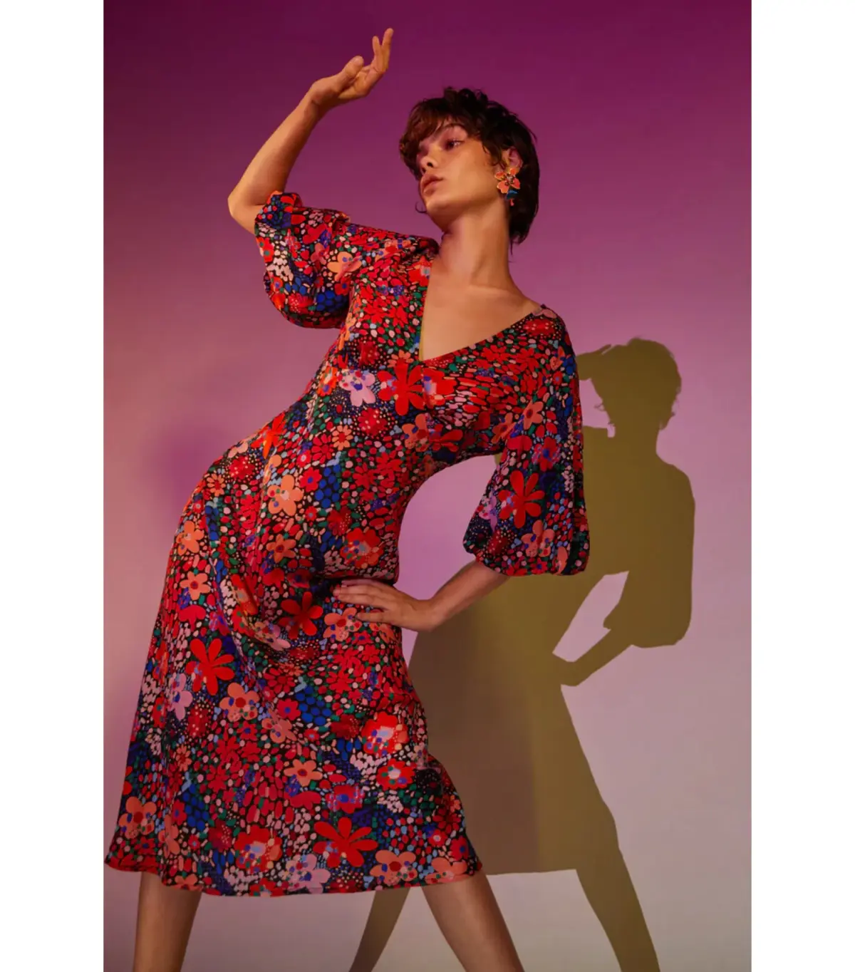 Gorman Petal Dance Party Dress Print Size AU 12 - Image 5