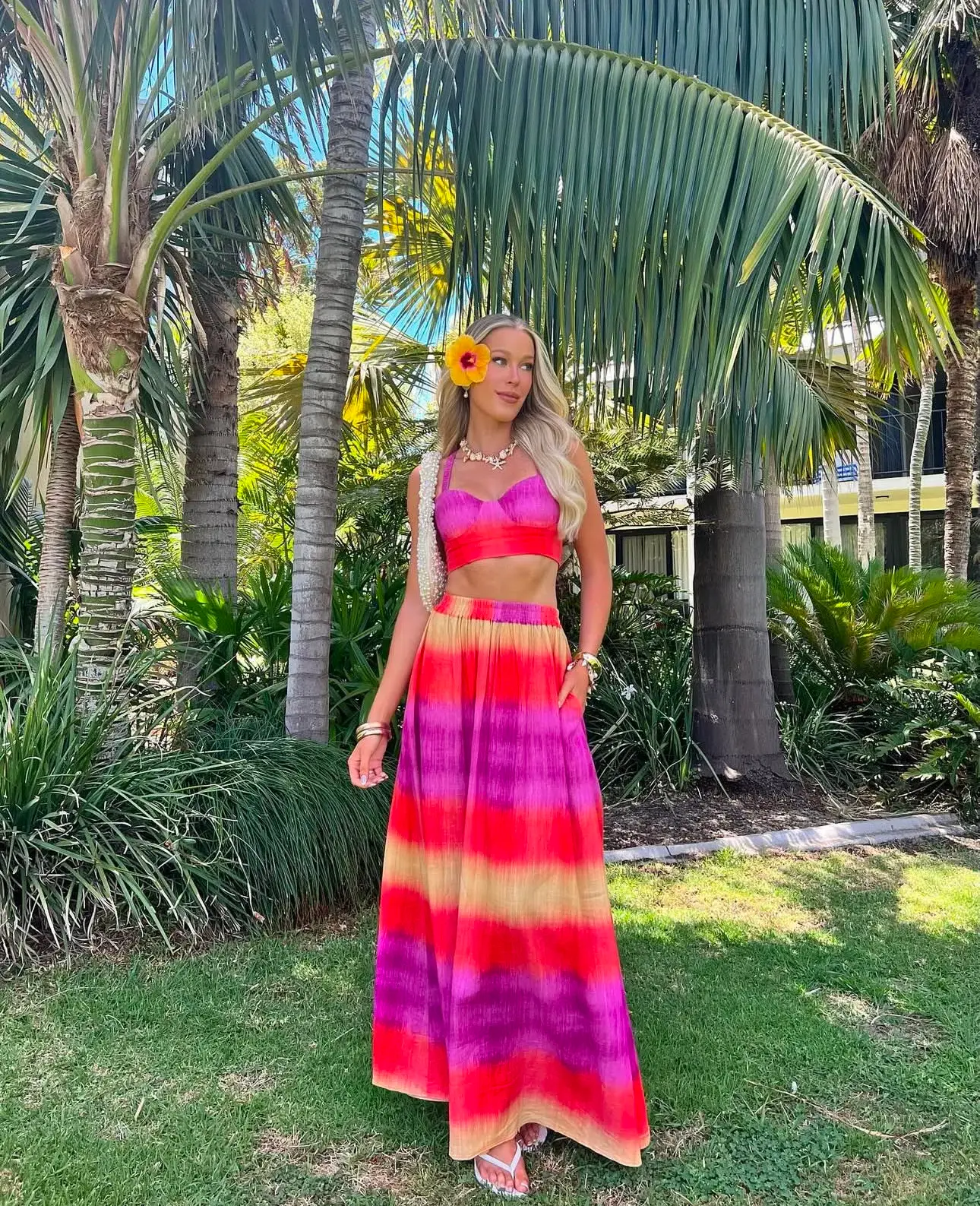 The Wolf Gang Siesta Top and Maxi Skirt Set in Solstice Size XL / AU 14 - Image 5