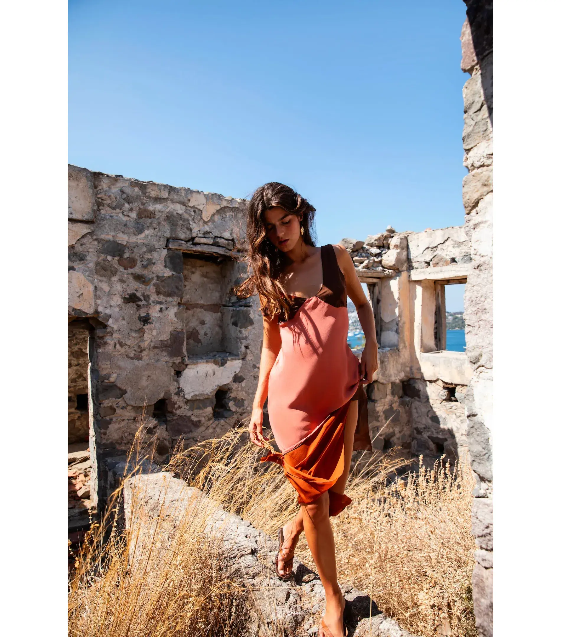 Sir The Label Halcyon Midi Dress in Almond Splice Size 1 / AU 8 - Image 5