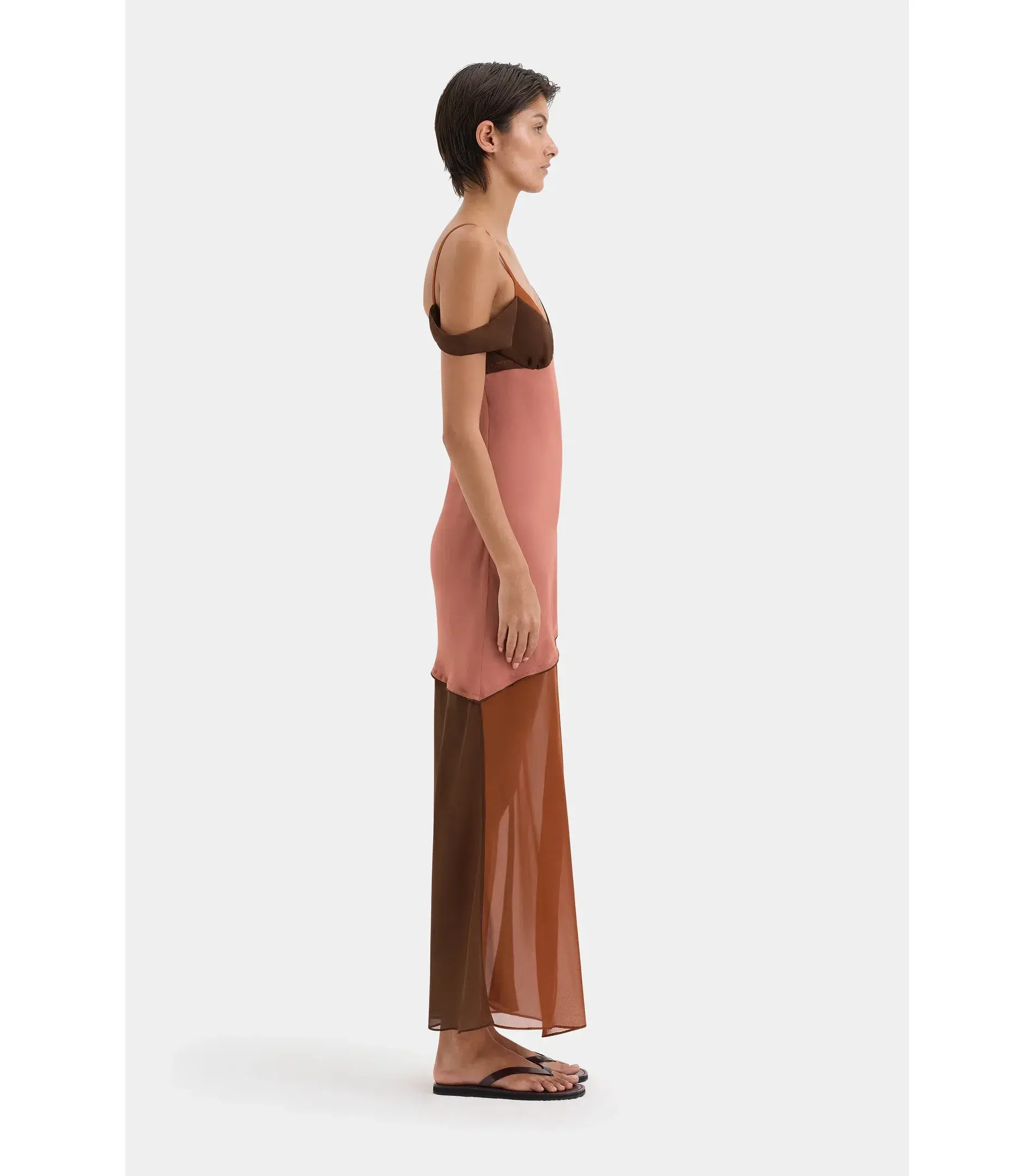 Sir The Label Halcyon Midi Dress in Almond Splice Size 1 / AU 8 - Image 3