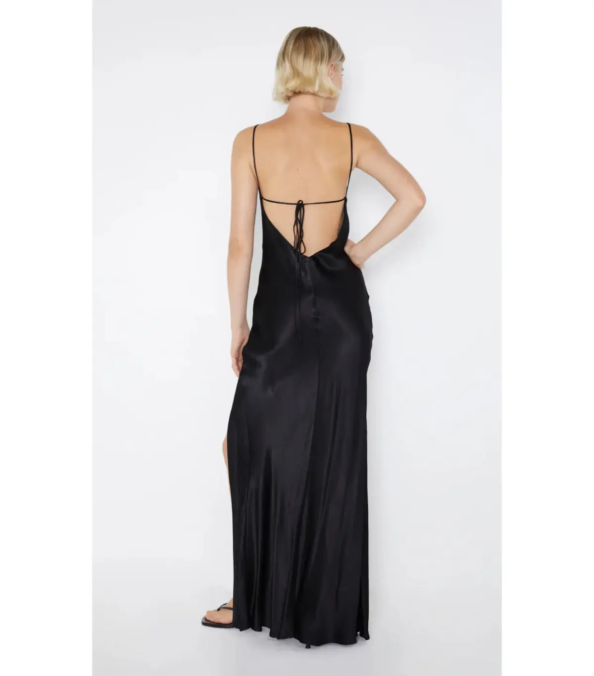 Bec & Bridge Ren Split Maxi Dress Black Size AU 8 - Image 4