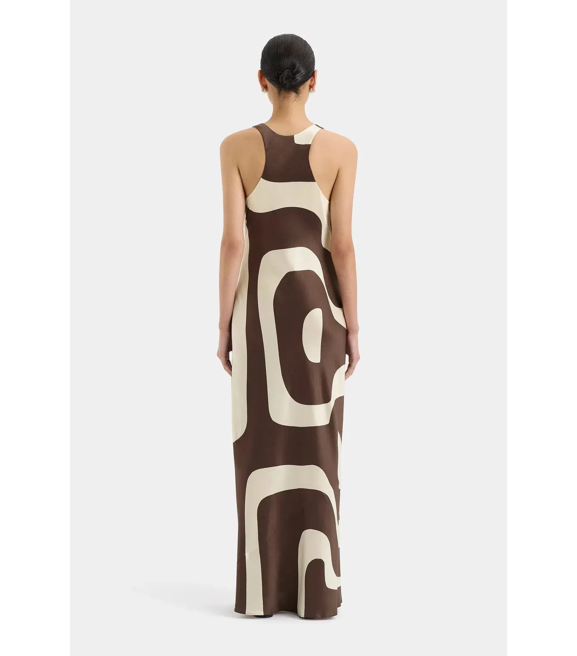 Sir the Label Freddie Scoop Neck Maxi Dress Poster Print Size 1 / AU 8 - Image 3