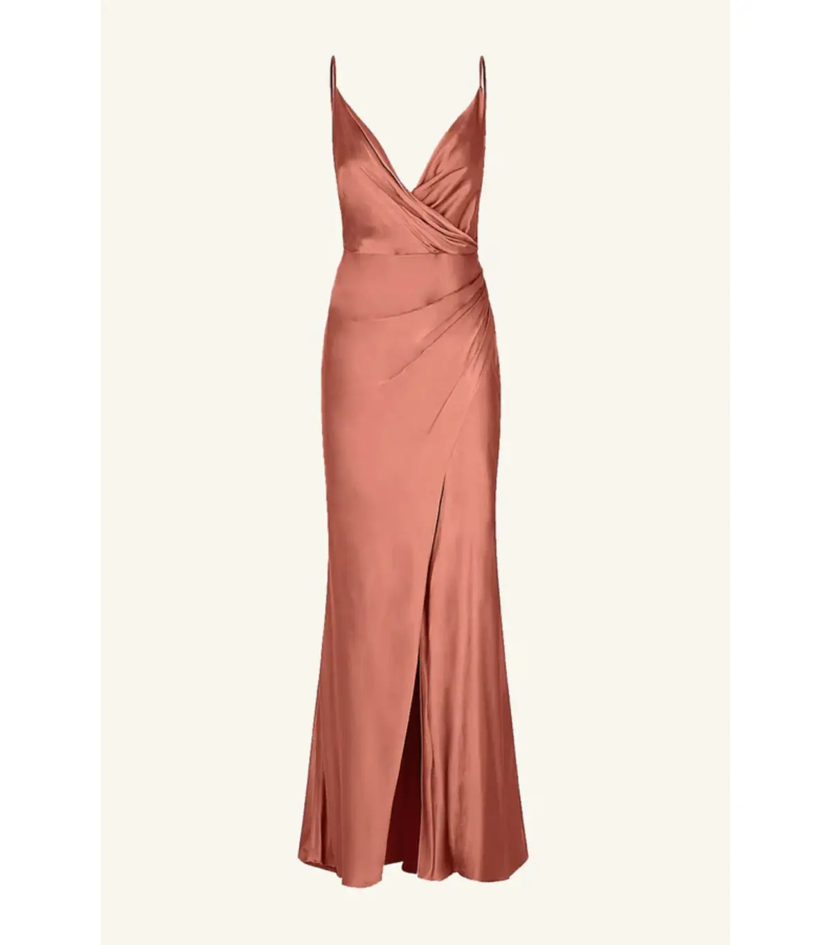 Shona Joy La Lune Cross Draped Maxi Dress in Terracotta Size AU 12 - Image 6