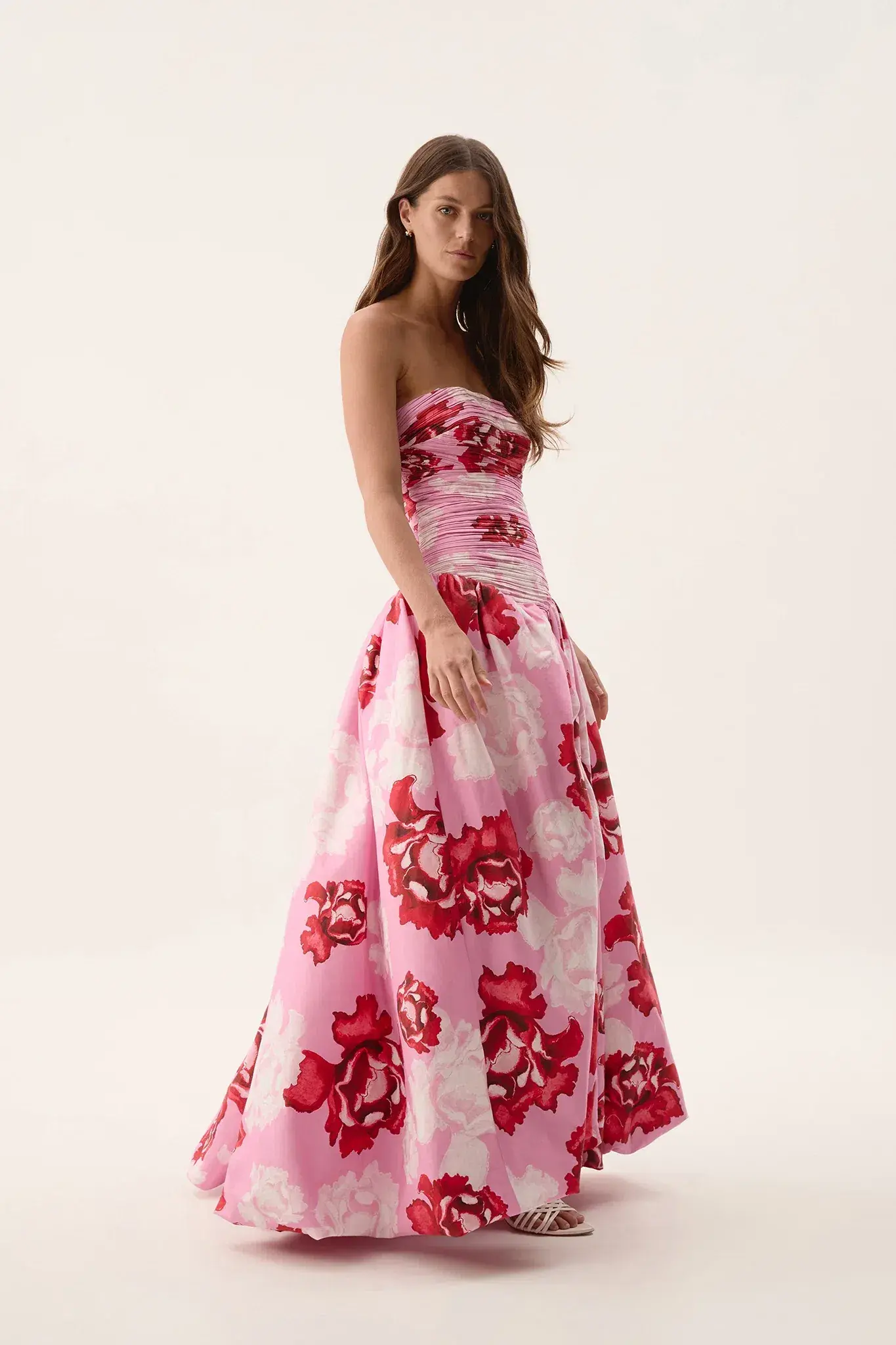 Aje Behold Maxi Dress Pink Boldly Blooming Size AU 12 - Image 3