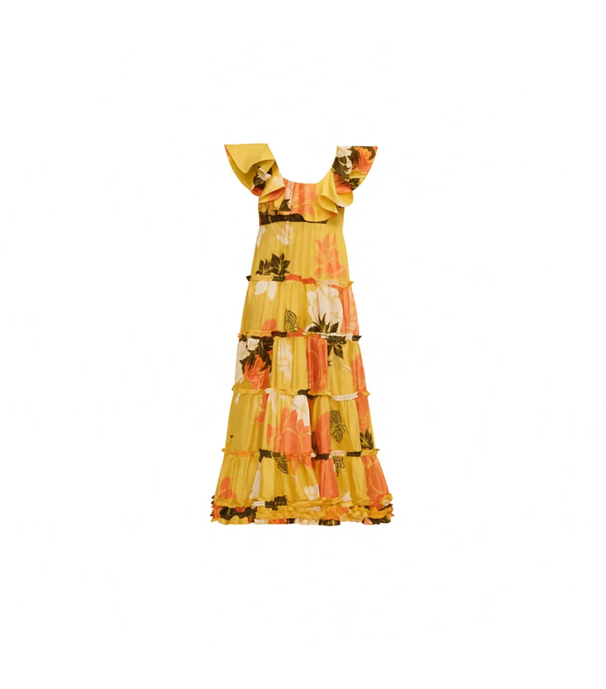 Leo Lin Valentino Ruffle Dress Floral Size AU 10 - Image 1