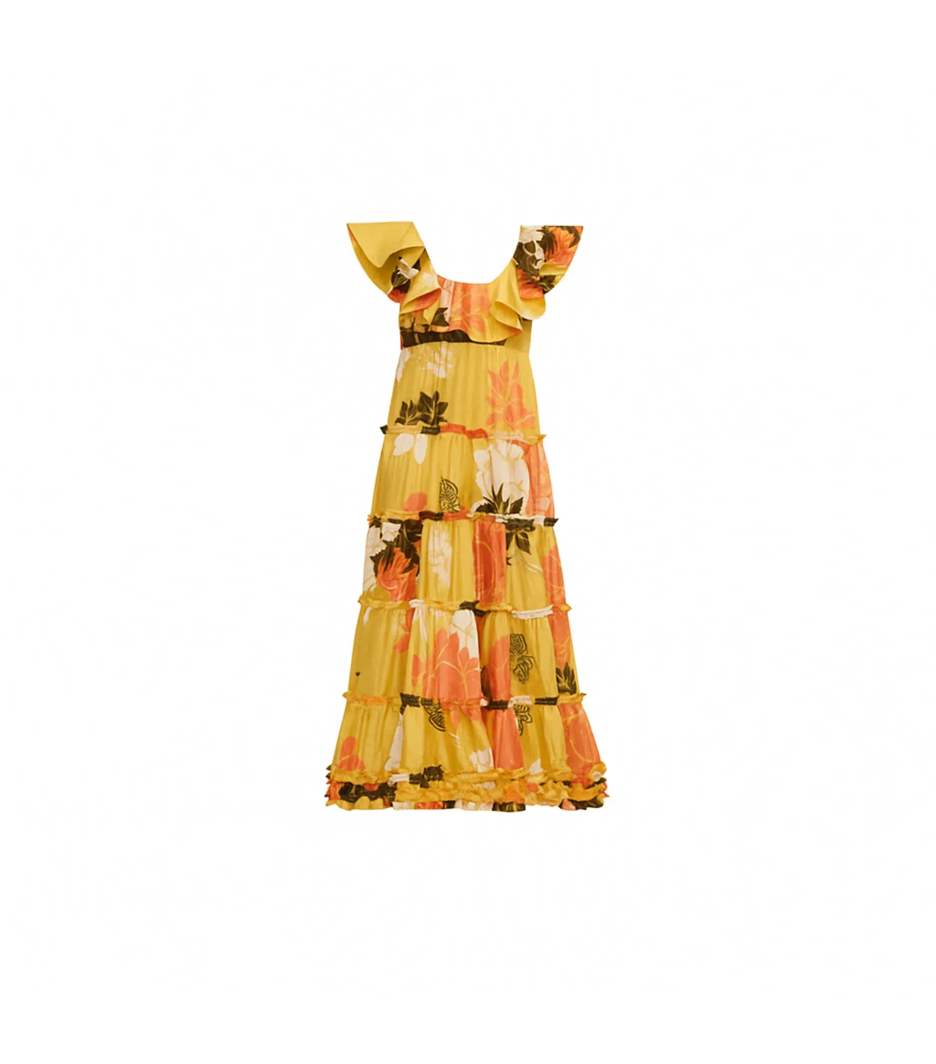 Leo Lin Valentino Ruffle Dress Floral Size AU 10 - Image 1