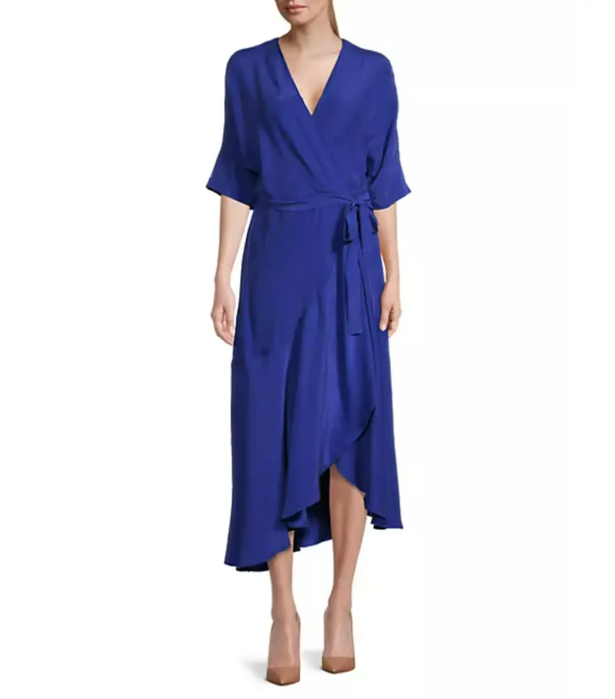 Ginger & Smart Perpetual Silk Wrap Dress Iris Size AU 12 - Image 2