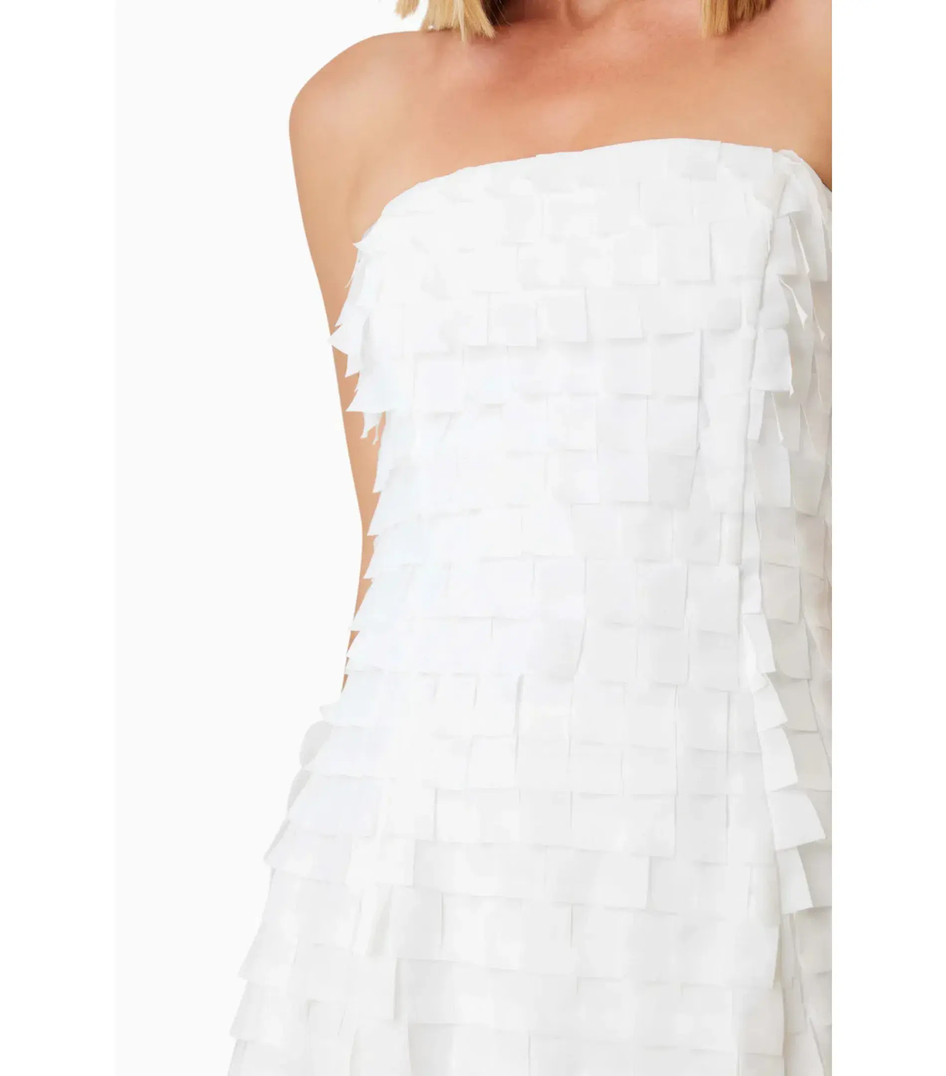 Elliatt Hailey Strapless Mini Party Dress in White Size AU 8 - Image 5