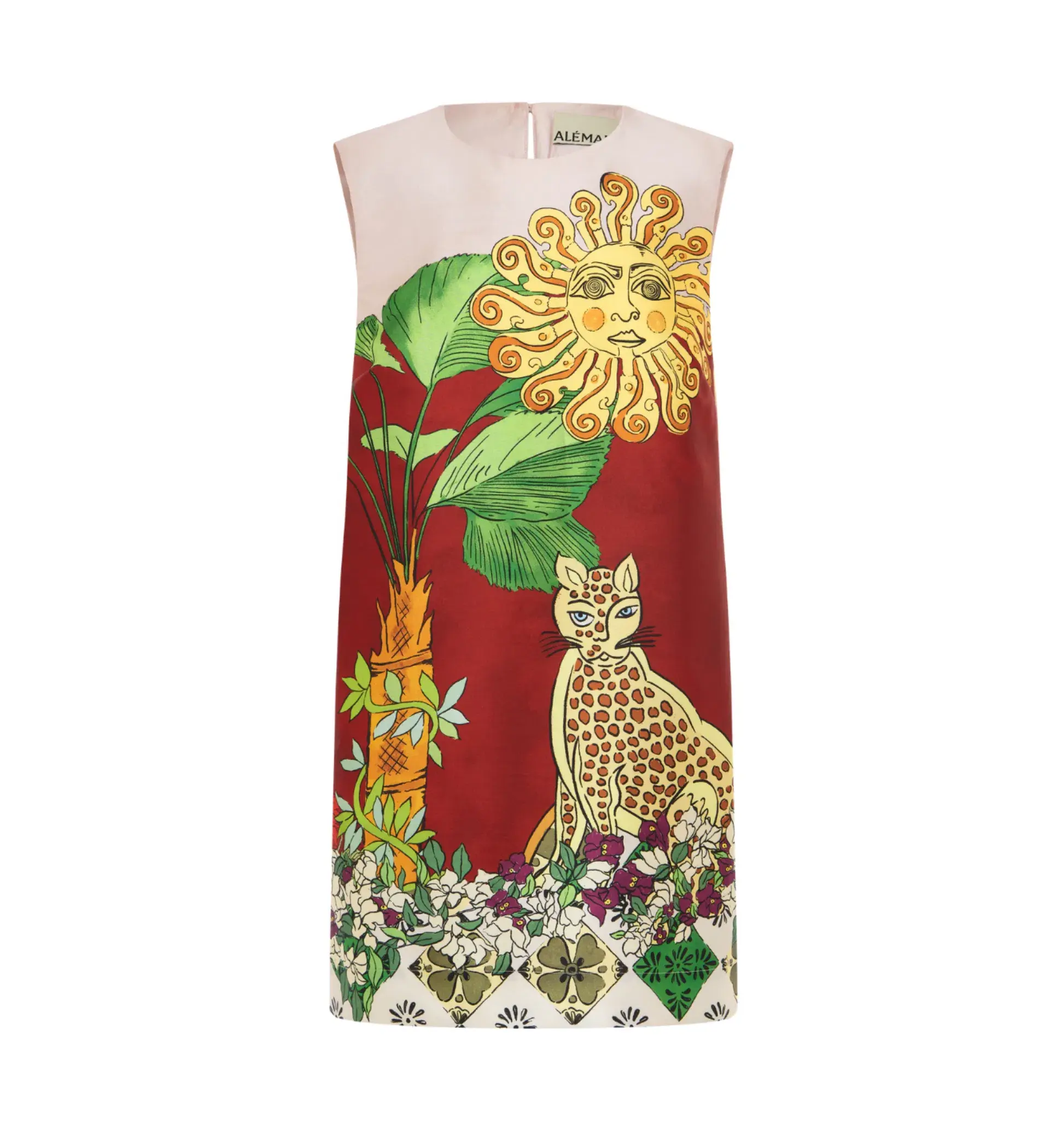 Alemais Tiger Mini Dress Multi Size AU 10  - Image 3