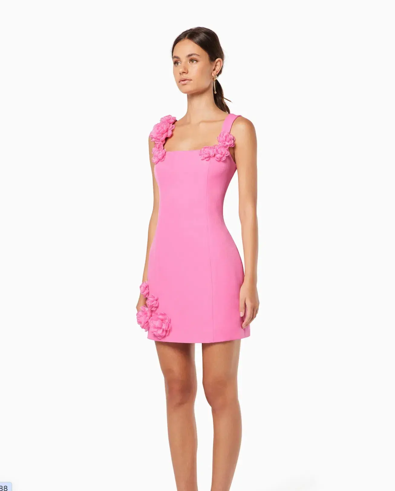 Elliatt Trompe 3D Floral Mini Dress Pink Size S / AU 8 - Image 2