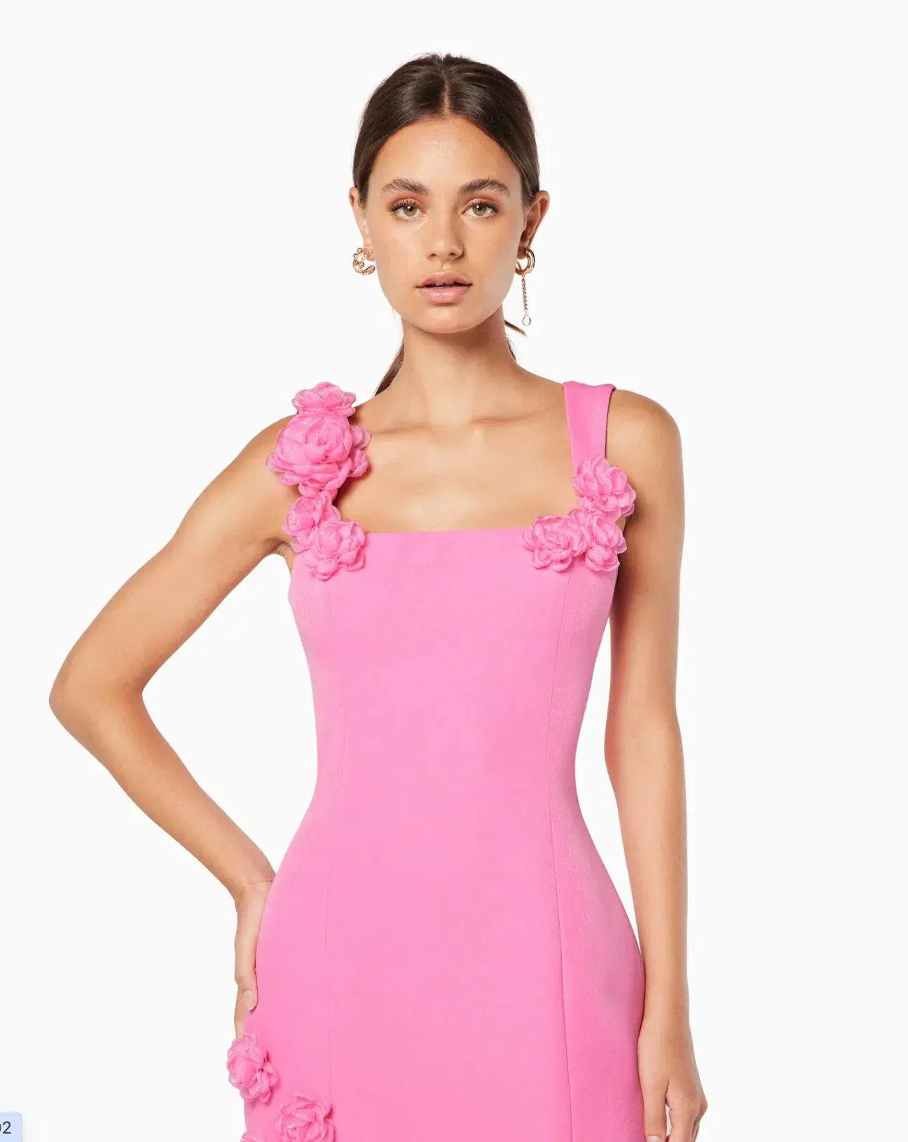 Elliatt Trompe 3D Floral Mini Dress Pink Size S / AU 8 - Image 4