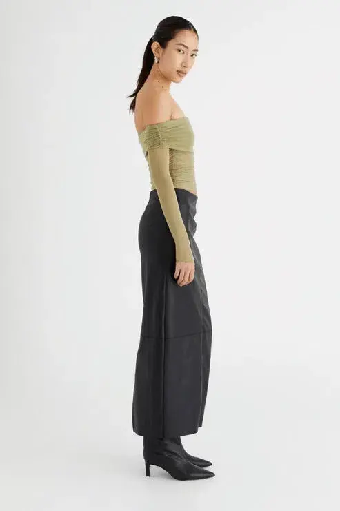 Benni Yasmin Off Shoulder Top in Pistachio Green Size S / AU 8 for rent on The Volte - main image