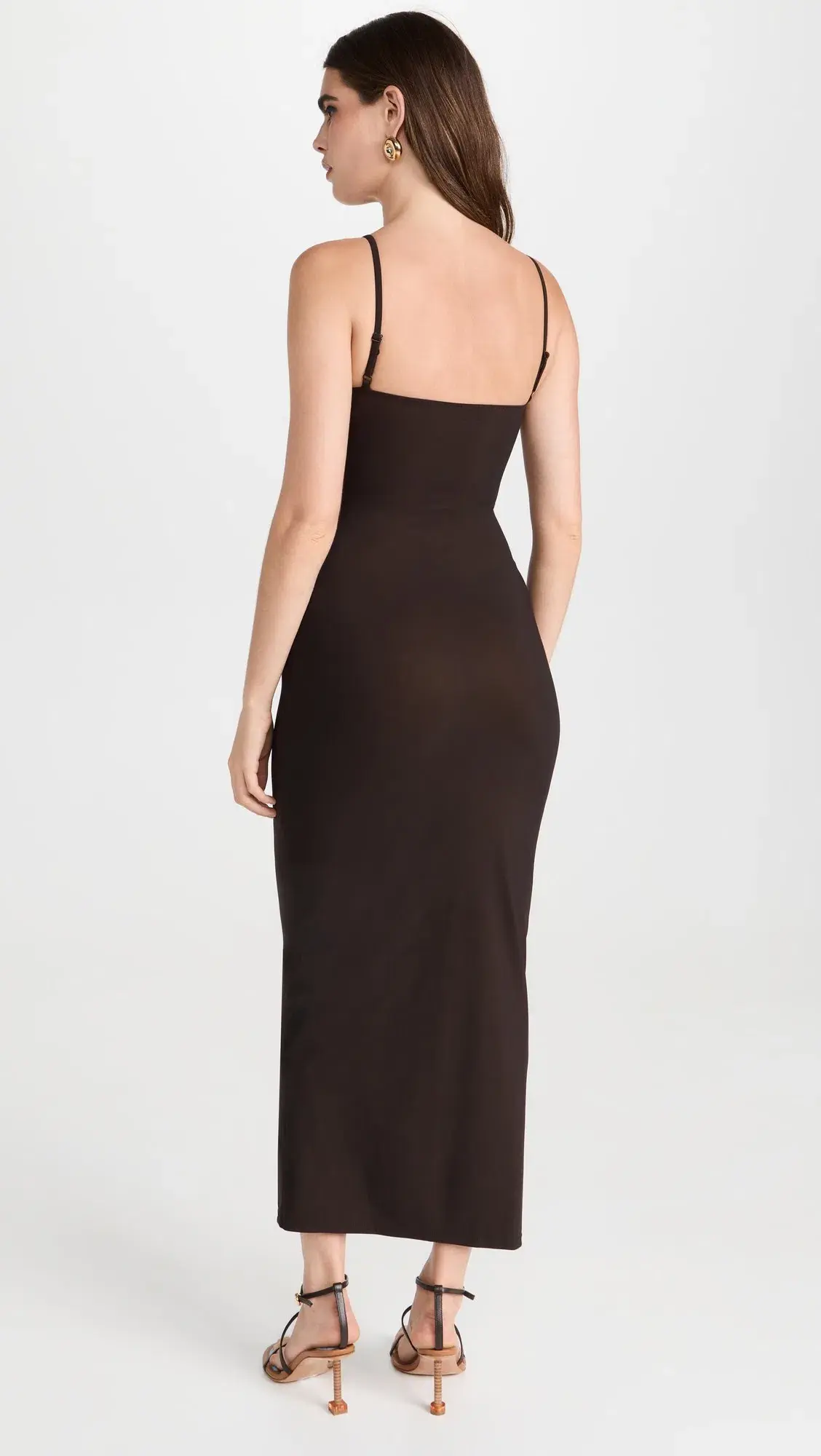 Christopher Esber Pierced Orbit Cutout Midi Dress in Chocolate Brown Size 6 - Image 3