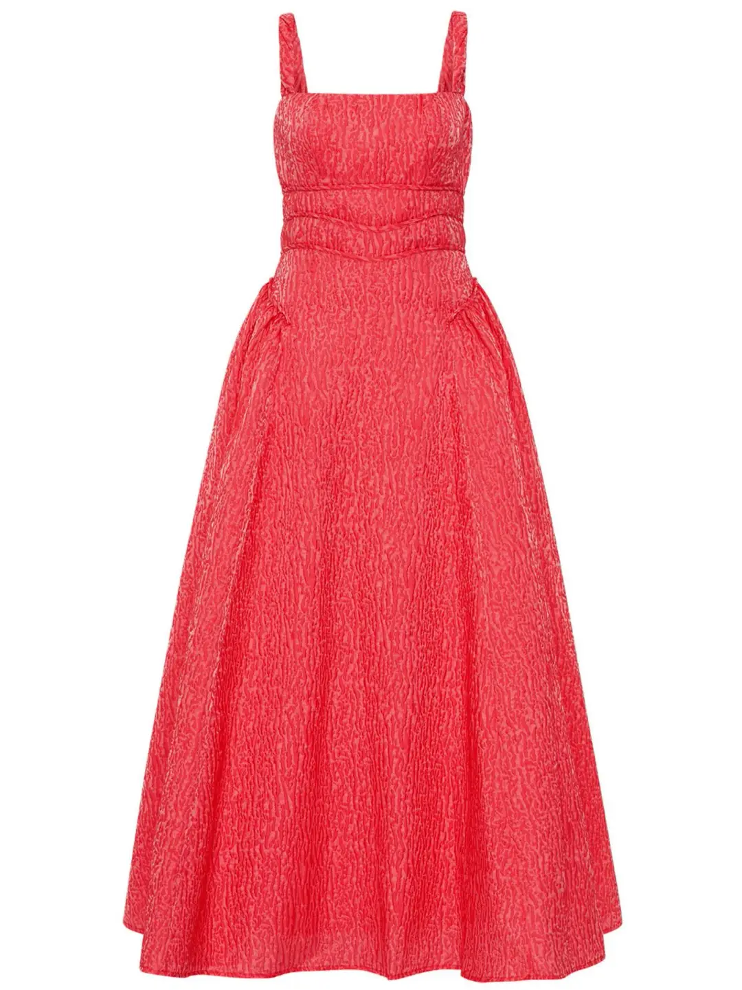Rachel Gilbert Sophy Strap Midi Dress in Watermelon Size 12 for rent on The Volte - main image
