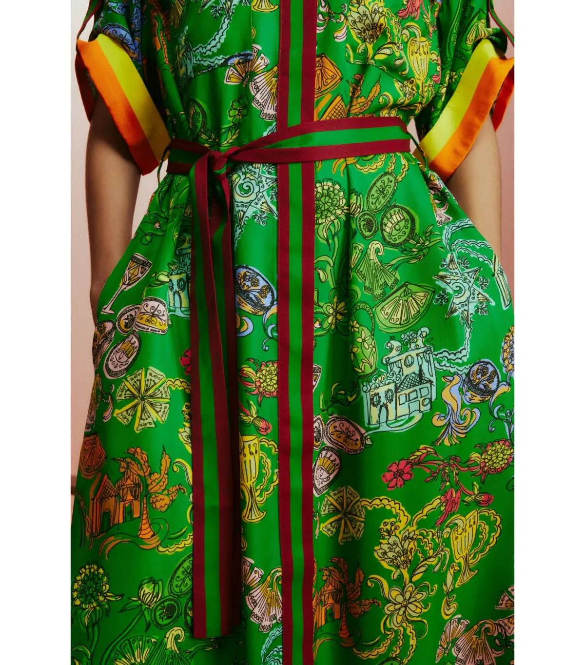 Alemias Fiesta Shirt Dress Green Size AU 10  - Image 2