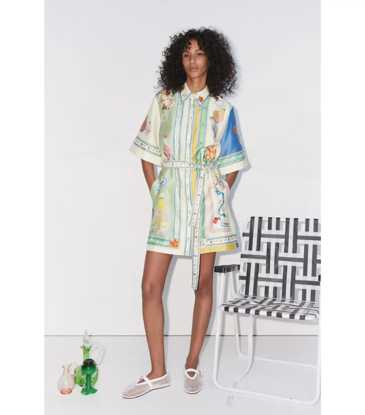 Alemais Elixir Mini Dress Print Size AU 6 - Image 1
