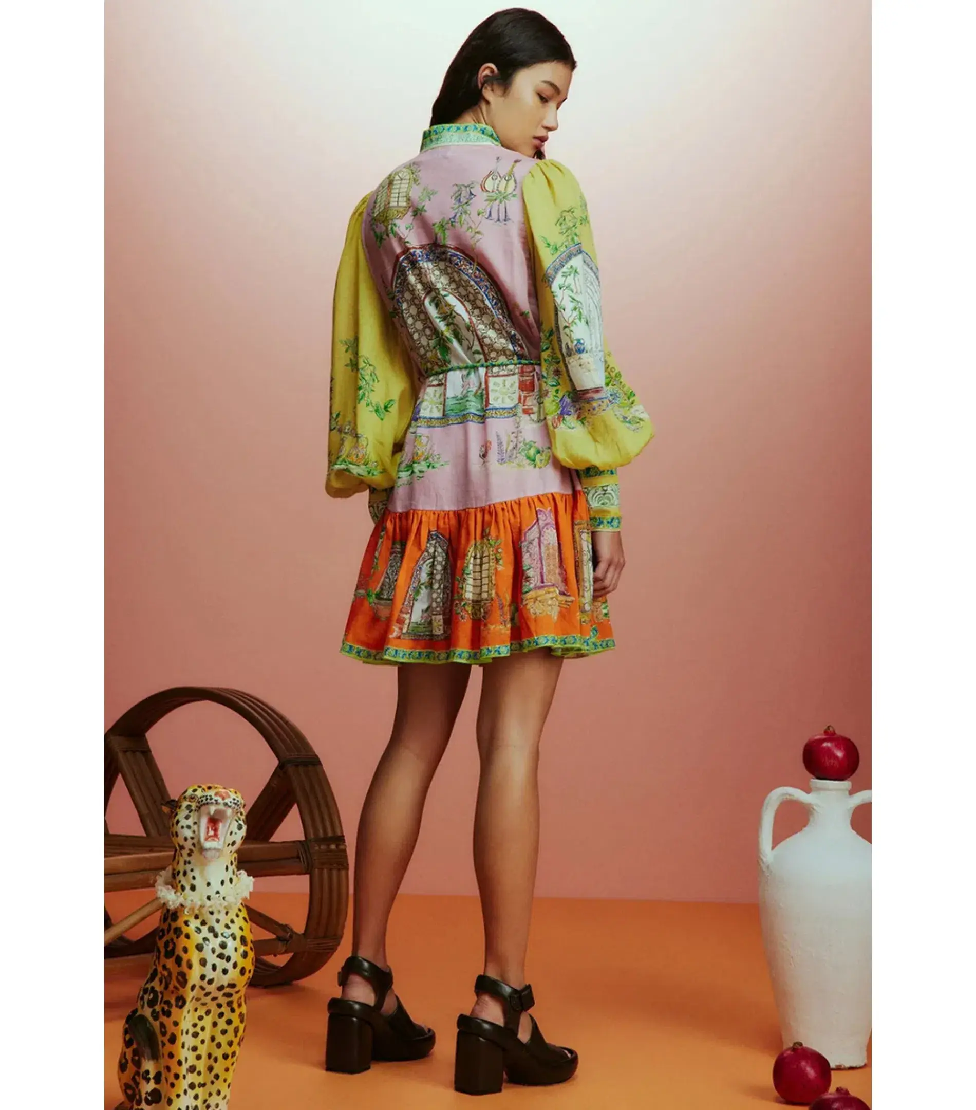 Alemais Monti Mini Dress Multi Size AU 10 - Image 2