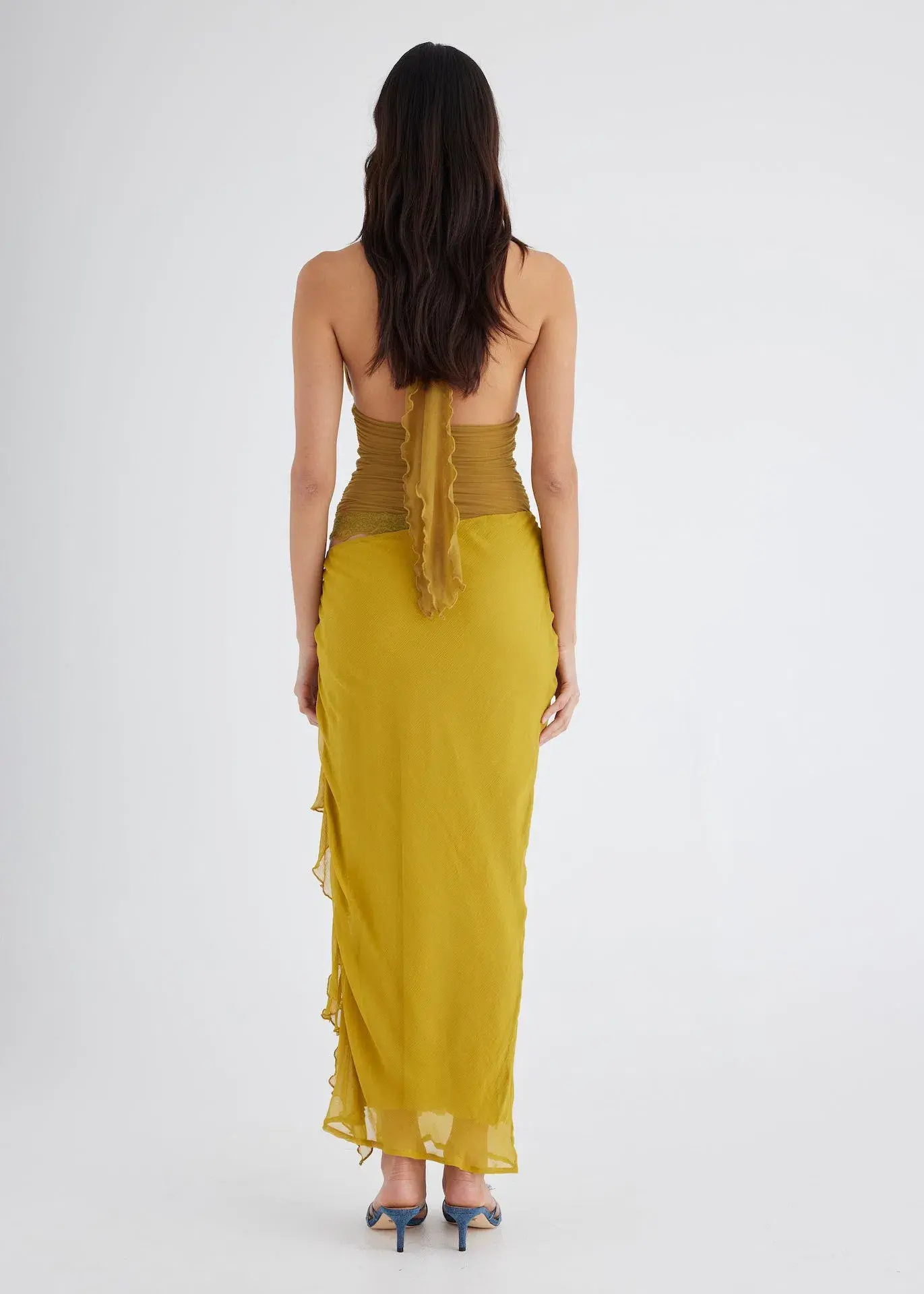 Benni Penelope Maxi Dress in Wasabi Size AU 10 - Image 2