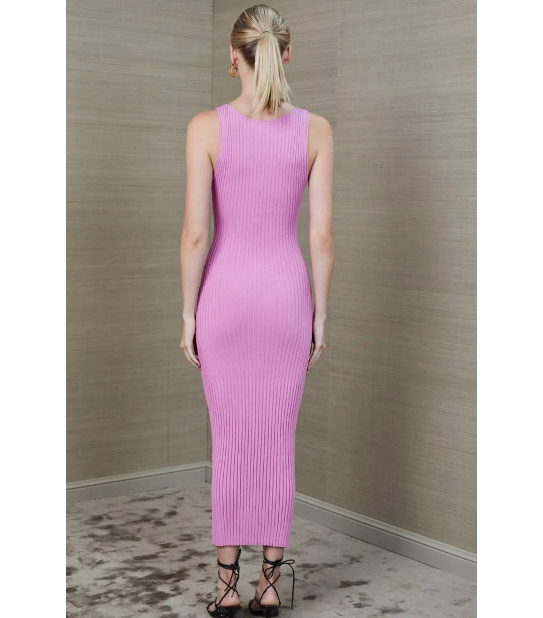 Bec & Bridge White Water Midi Dress in Bubblegum Size AU 8 - Image 3