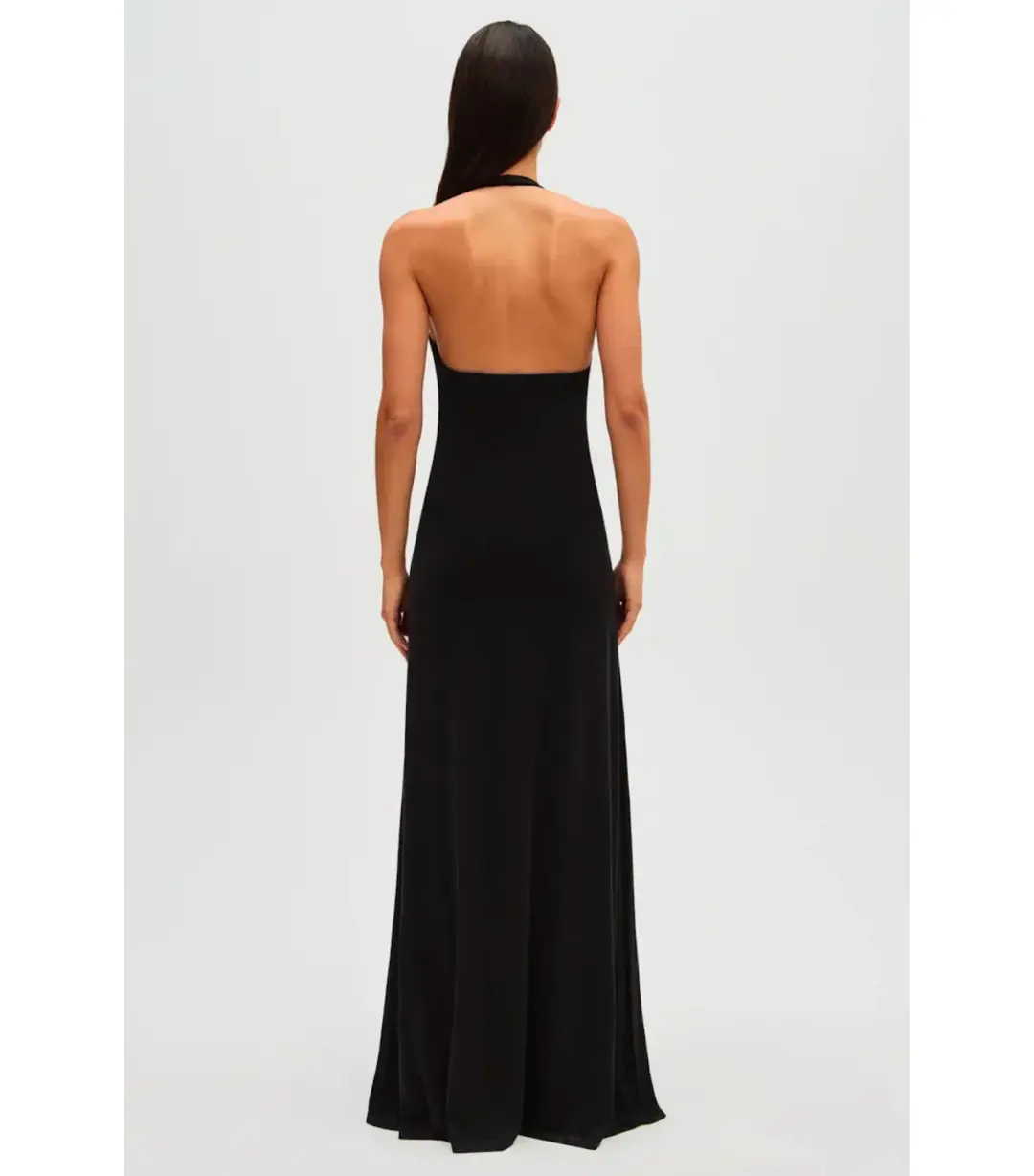 Misha Jennifer Cupro Maxi Dress in Black Size S / AU 8 for rent on The Volte - main image