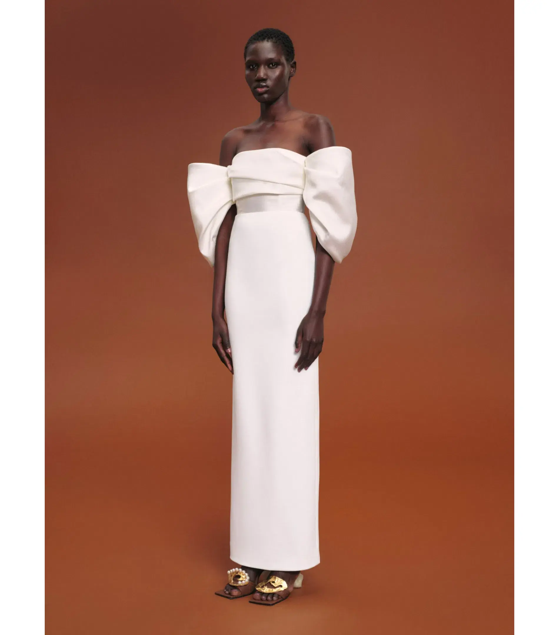 Solace London Arla Gown in Ivory Size AU 12 - Image 1