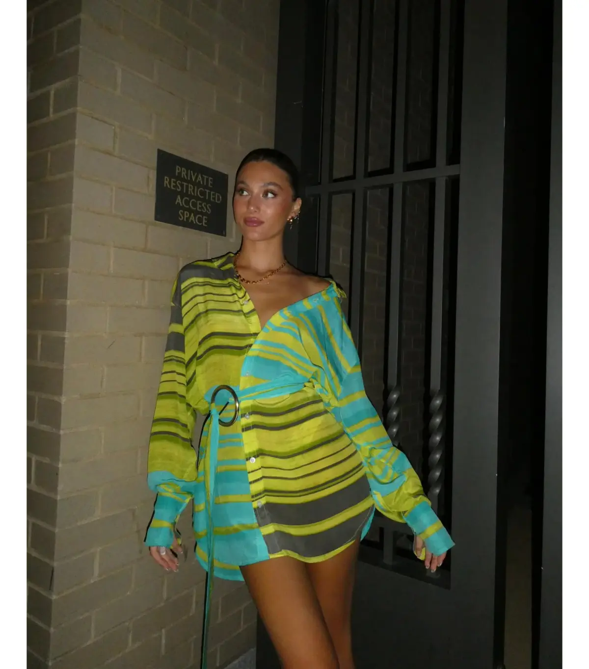 Bamba Swim Titan Shirt Dress in Reef Size S / AU 8 - Image 2