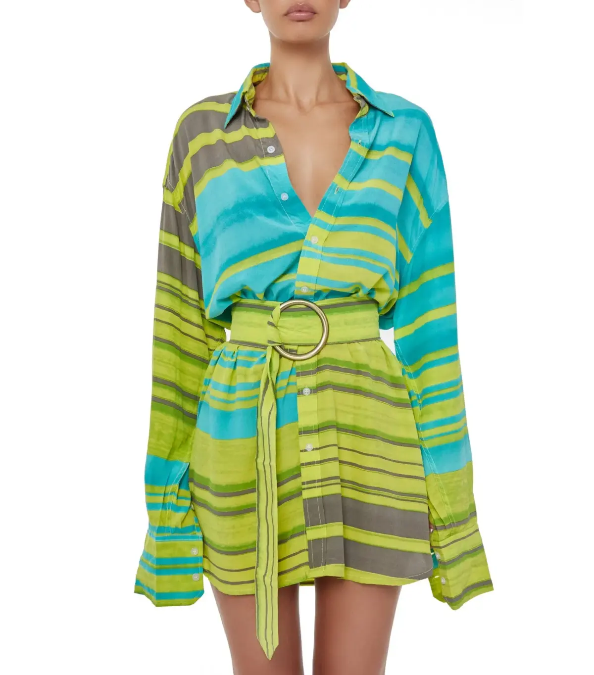 Bamba Swim Titan Shirt Dress in Reef Size S / AU 8 - Image 3
