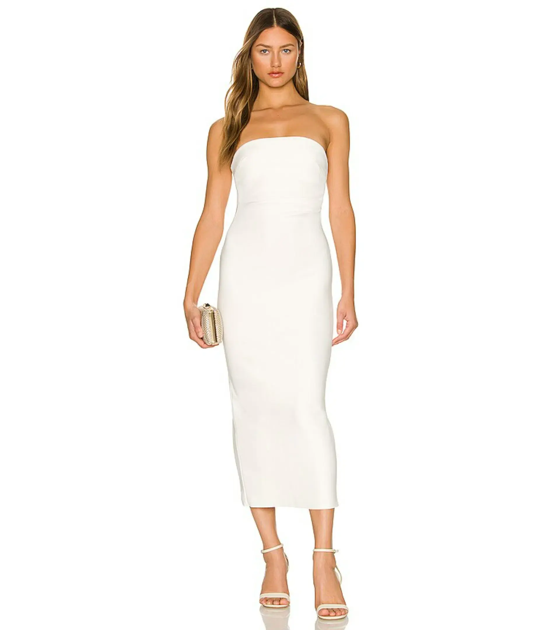 Bec & Bridge Noa Midi Dress Ivory Size AU 10 - Image 1