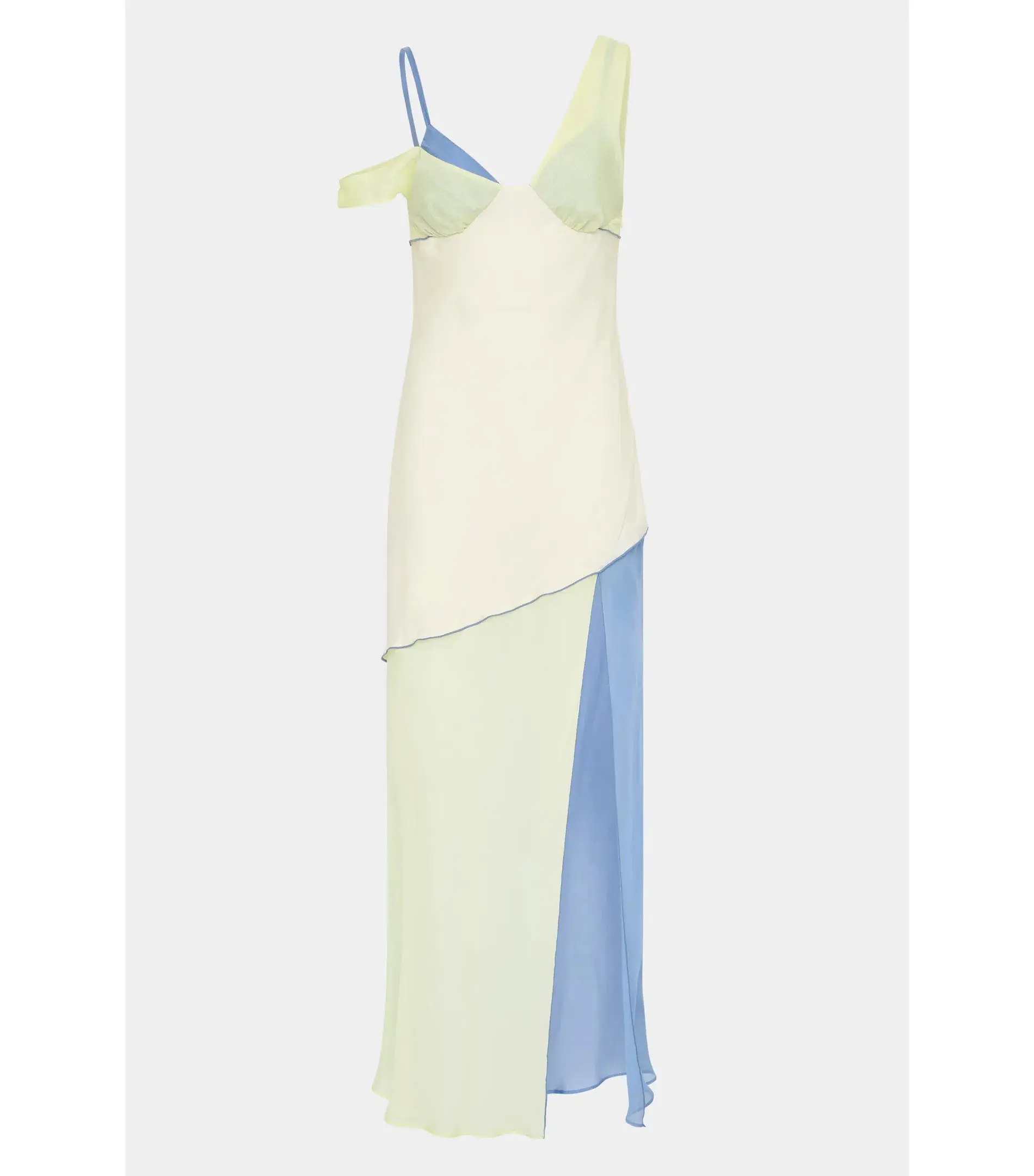 Sir The Label Thames Splice Midi Dress Ecru Multi Size 3 / AU 12   - Image 8
