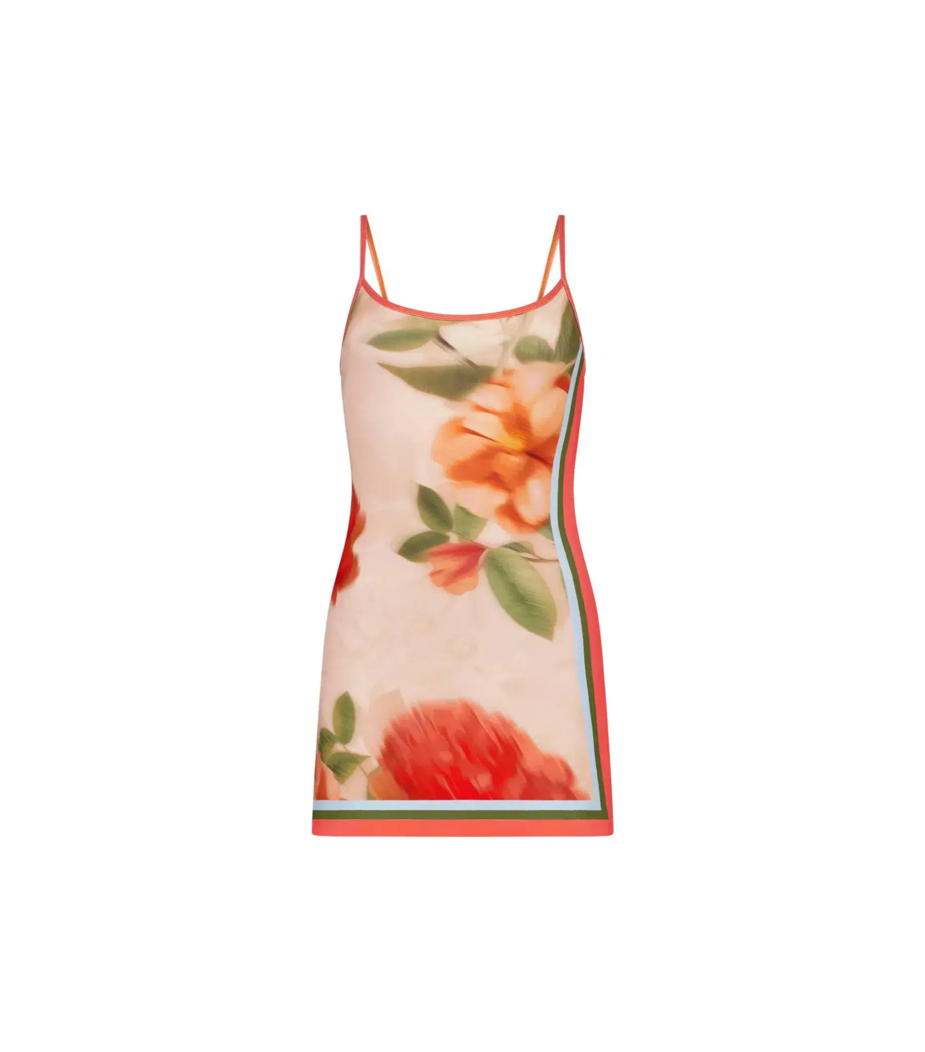 With Harper Lu Mini Slip Dress Peach Floral Size XS / AU 6 - Image 5