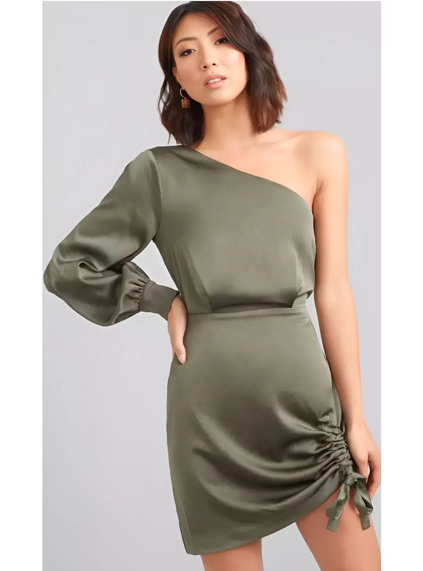 Kookai Vangeline Mini Dress in Khaki Size 38 / AU 10 - Image 1